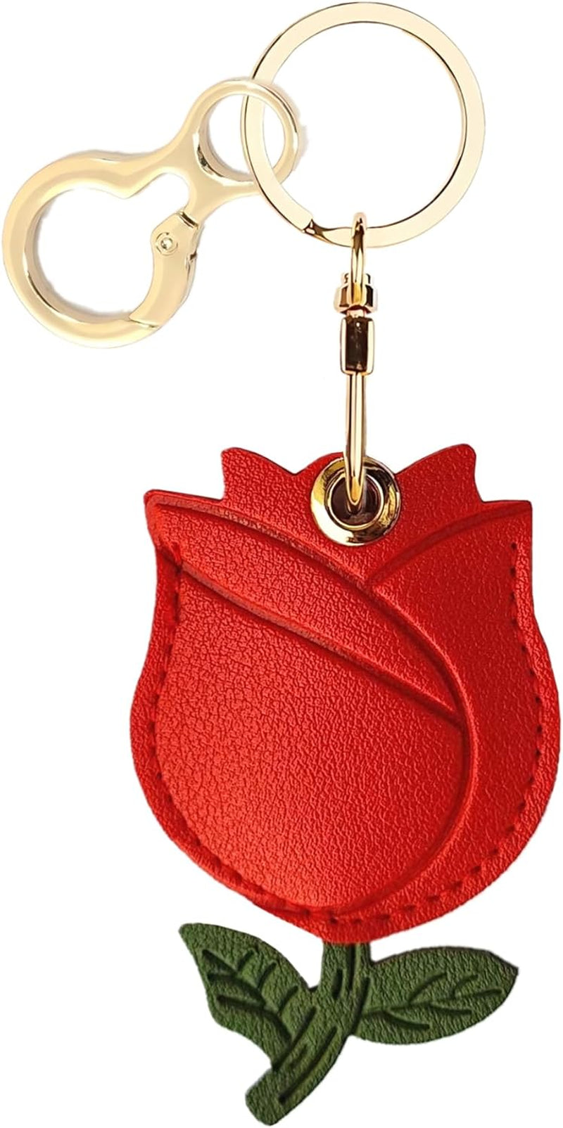 Leather AirTag Keychain Case - Durable Protective Holder with Style - Abbycart