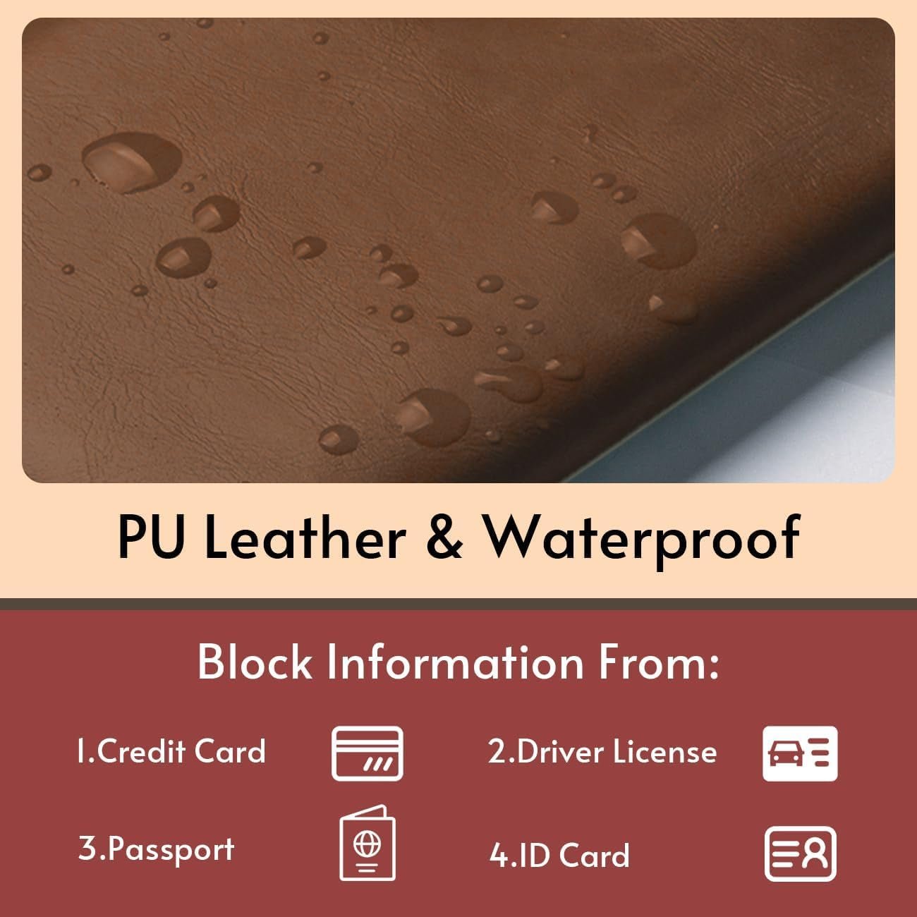 2 - Pack AirTag Passport Holder with RFID Blocking – Slim Travel Wallet for Men & Women - Abbycart