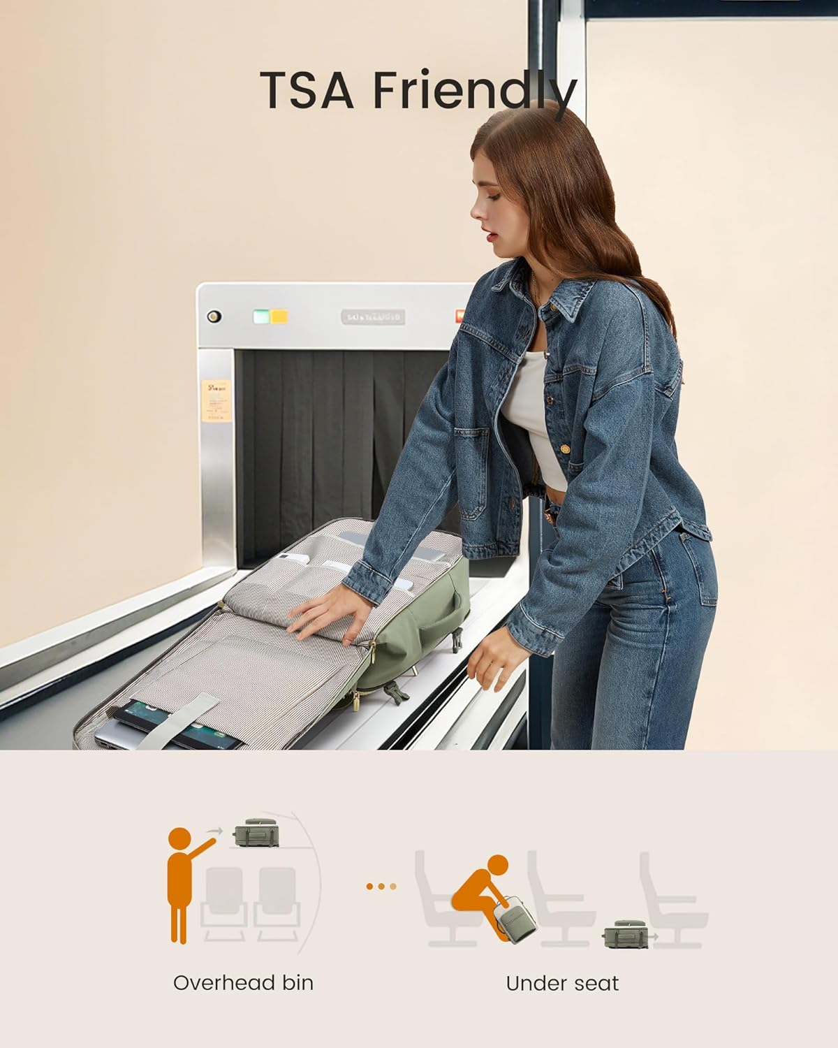 LOVEVOOK 40L Travel Backpack for Women & Men, Airline Approved Carry On Luggage with 3 Packing Cubes, TSA Overnight Bags, Waterproof Personal Item Bag, Weekender Essentials Backpacks fits 17" Laptop