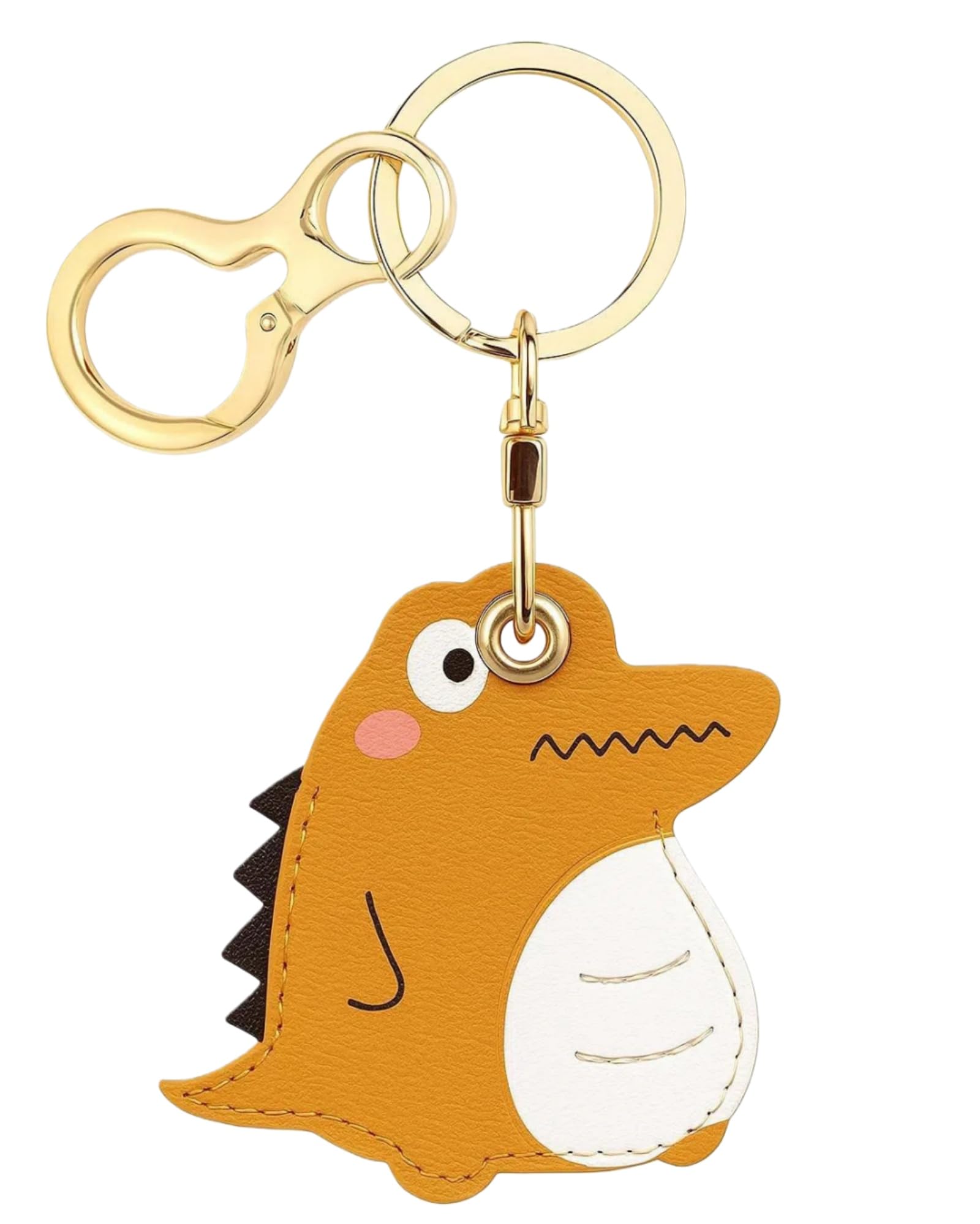 Rose AirTag Leather Case Keychain, Protective Holder Metal Key Ring for AirTag, Scratch-Resistant Cover Keys Bag Luggage