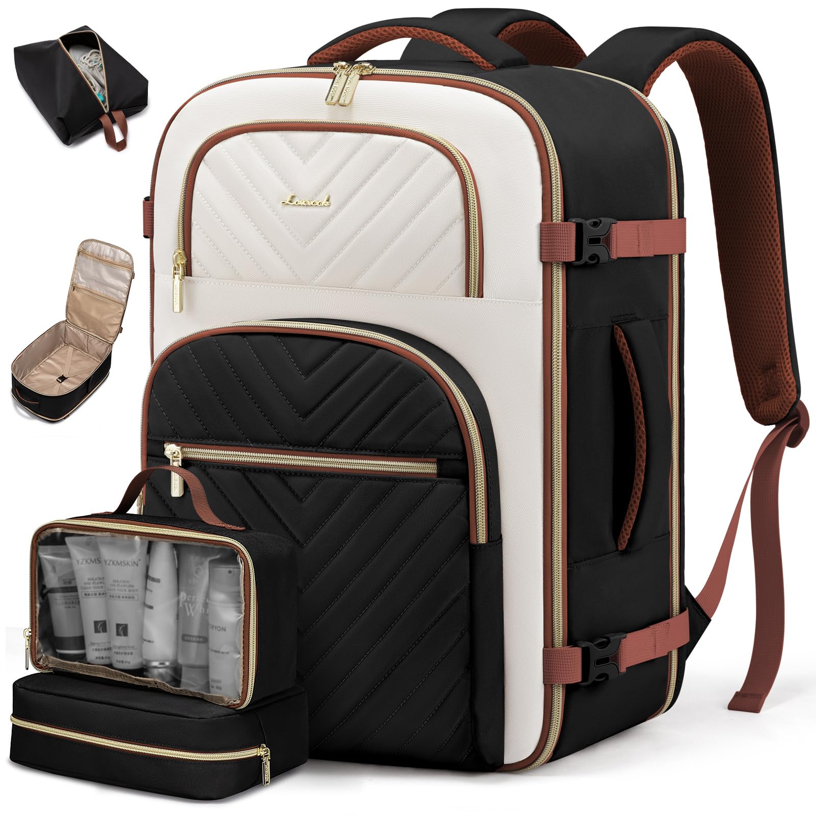 Women’s Travel Backpack with Packing Cubes – TSA Carry-On Bag