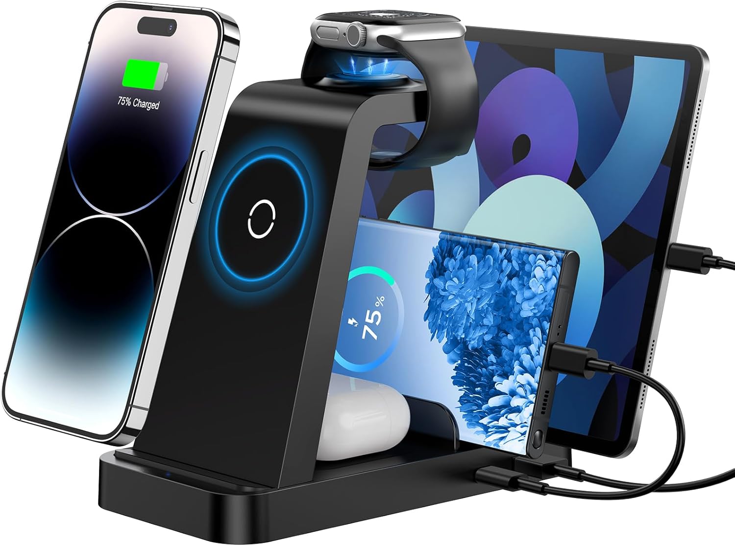 5-in-1 Wireless Charging Station for iPhone Apple Watch AirPods