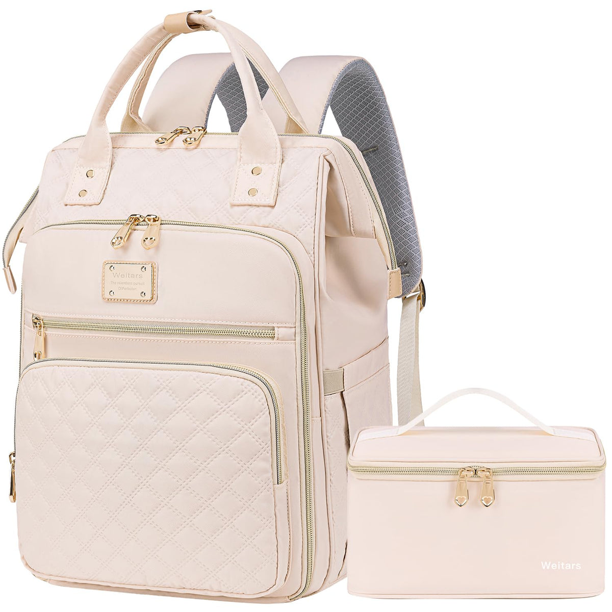15.6 Inch Laptop Backpack for Women with Detachable Lunch Bag – Work & Travel