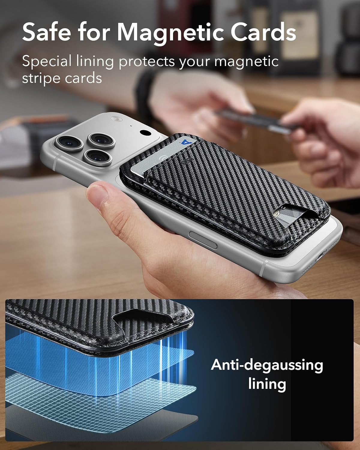 ESR for MagSafe Wallet with Adjustable Stand, 5 Card Holder