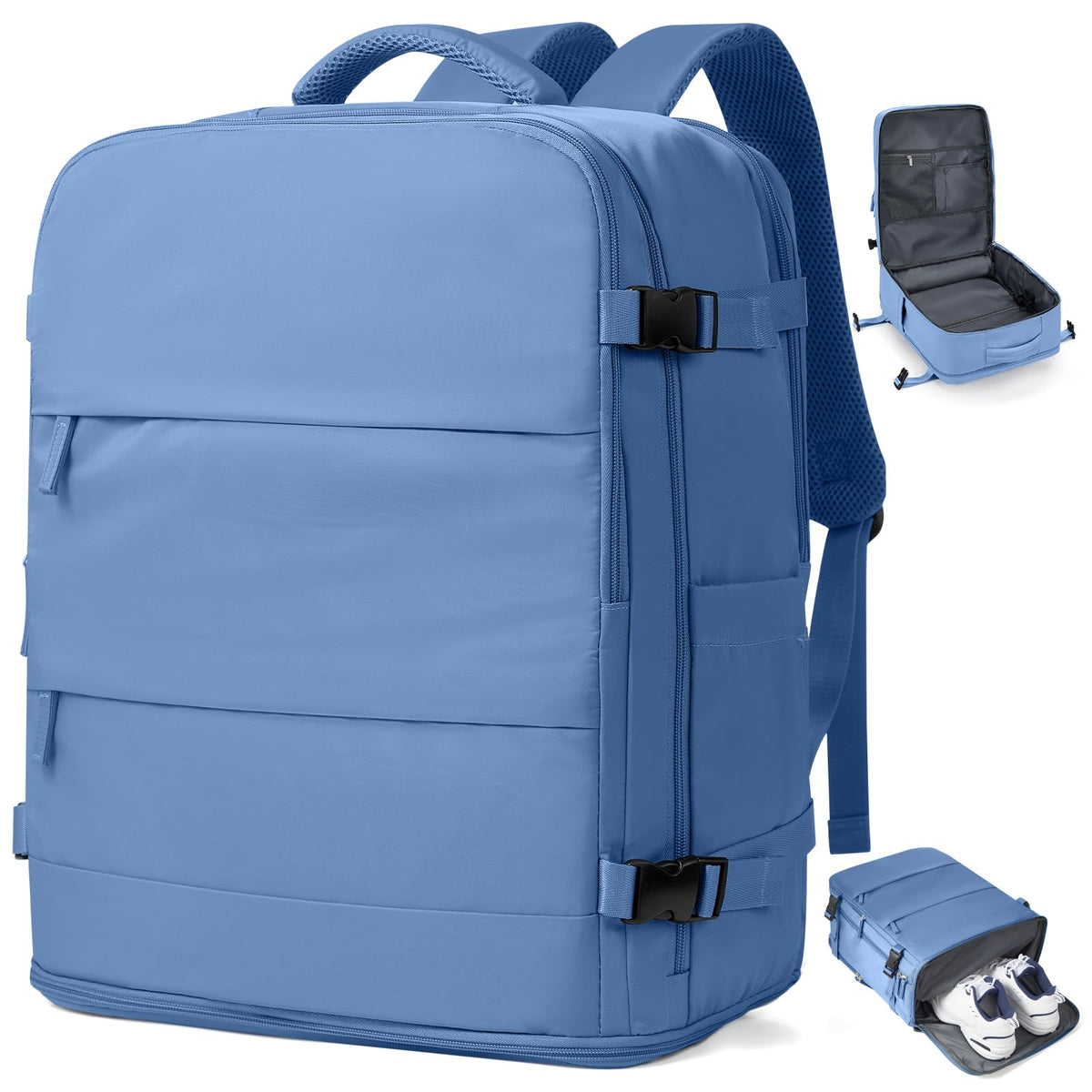 33L Travel Backpack with Laptop & Shoe Compartment, Carry On