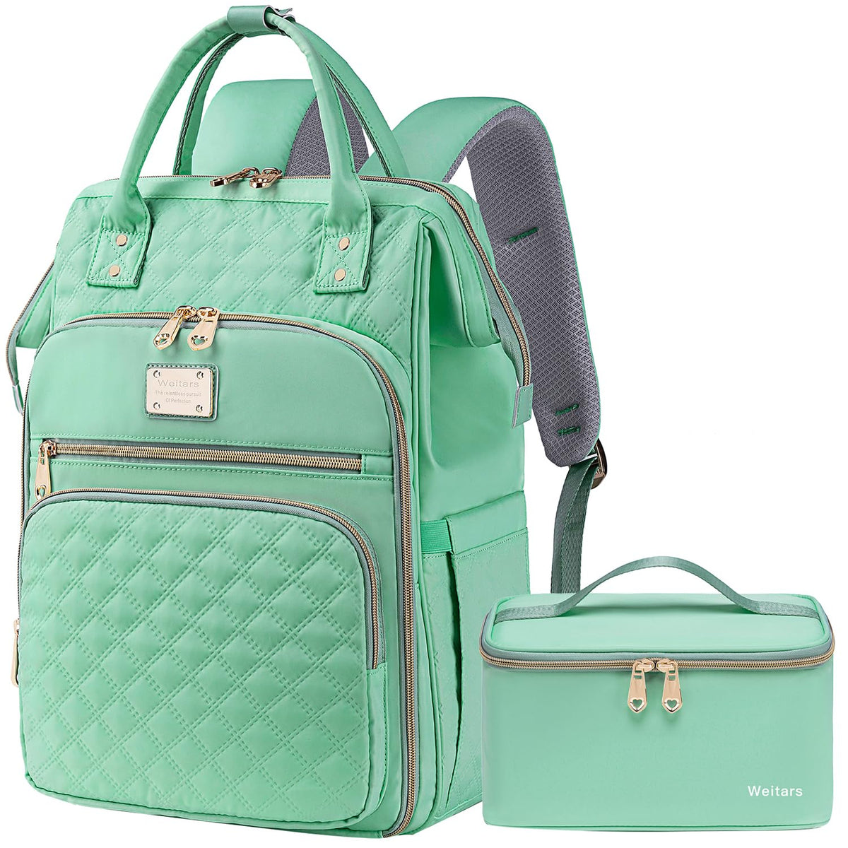 15.6 Inch Laptop Backpack for Women with Detachable Lunch Bag – Work & Travel