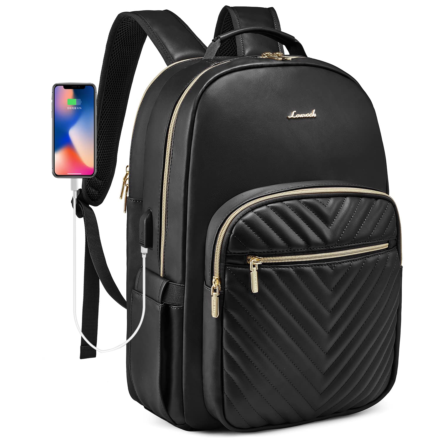 Women’s Laptop Backpack Purse with USB Port – Travel & Work Bag