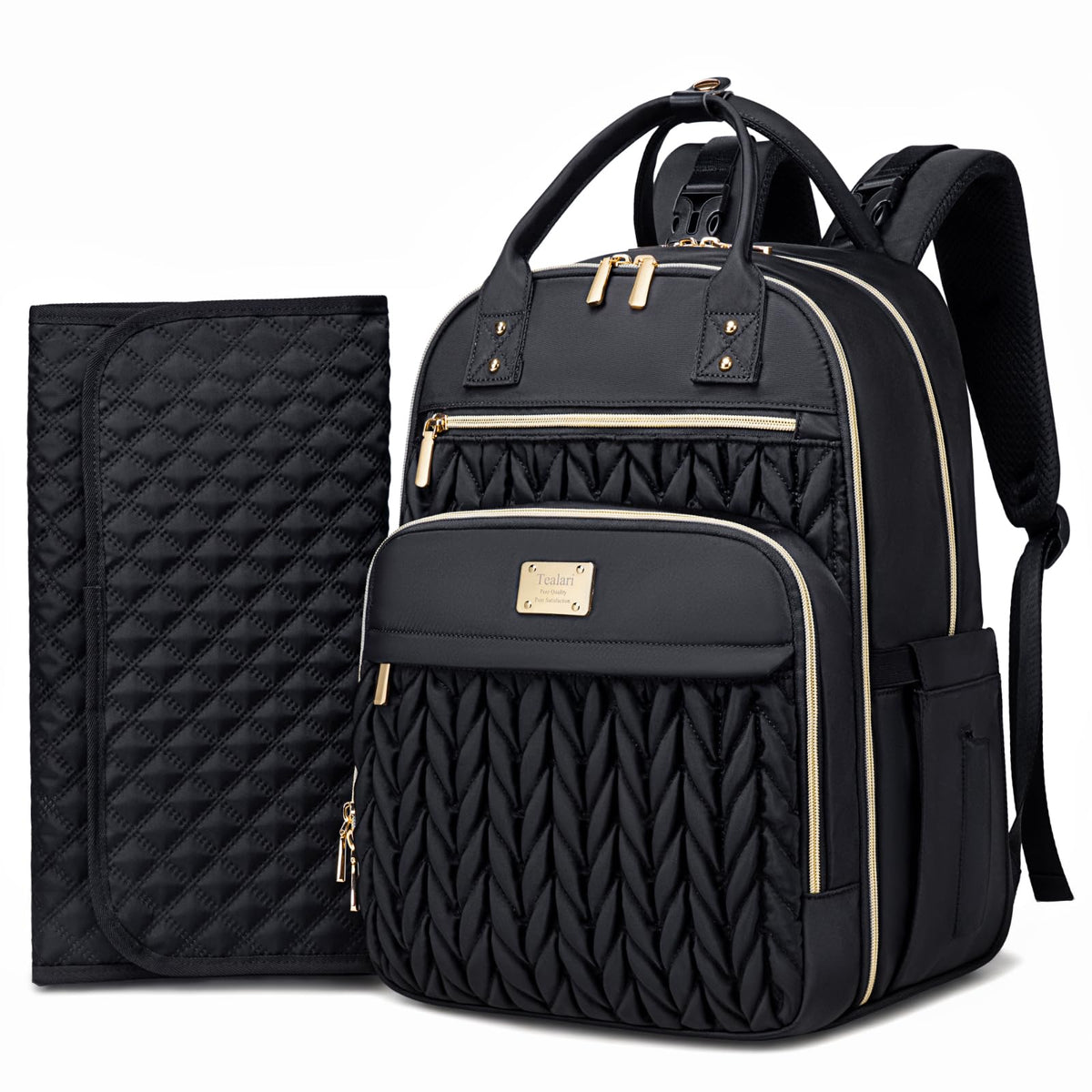 Diaper Bag Backpack – 30L Water-Resistant Baby Bag with Changing Pad & Stroller Straps