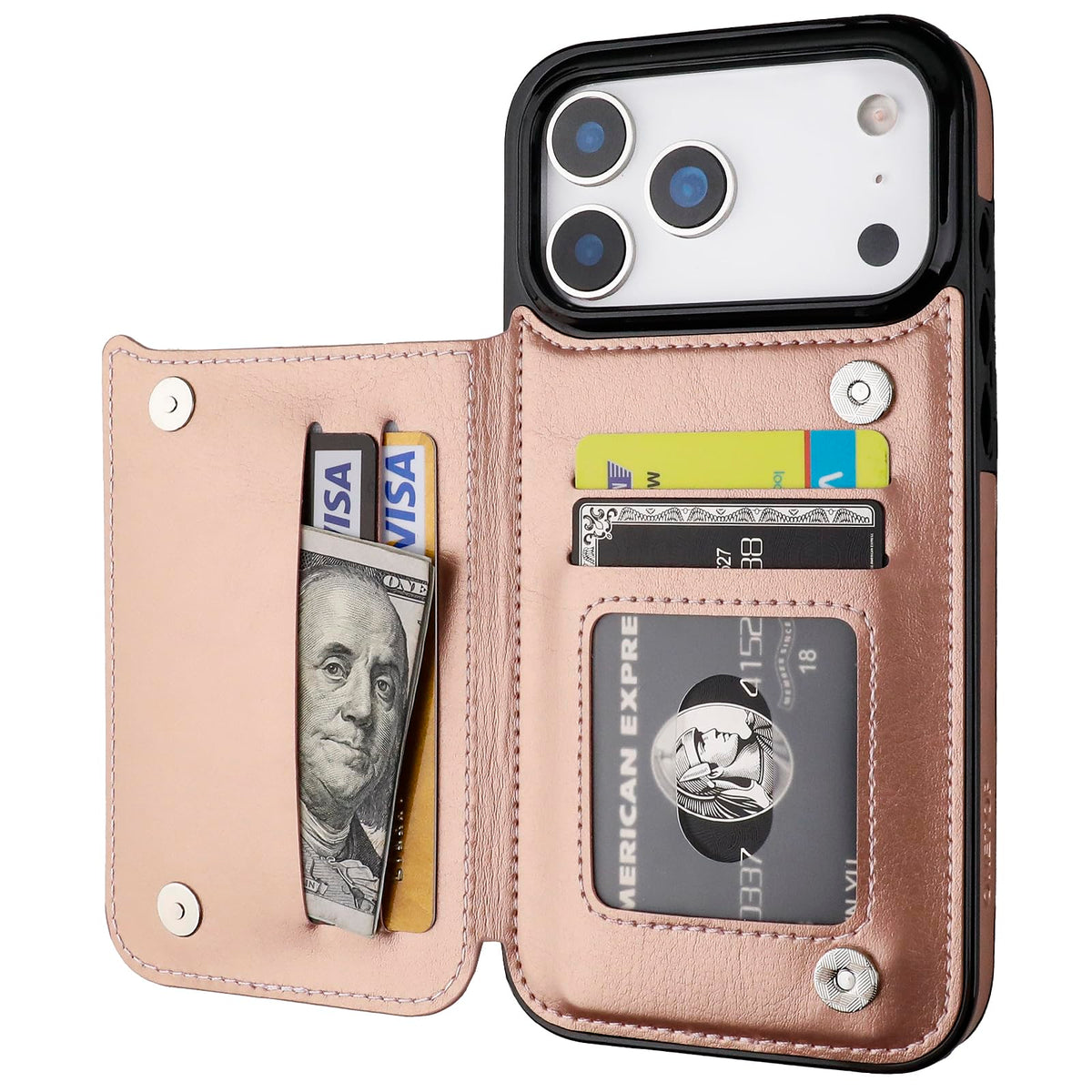 iPhone 18 Pro Max & 17 Pro Max Wallet Case with Card Holder