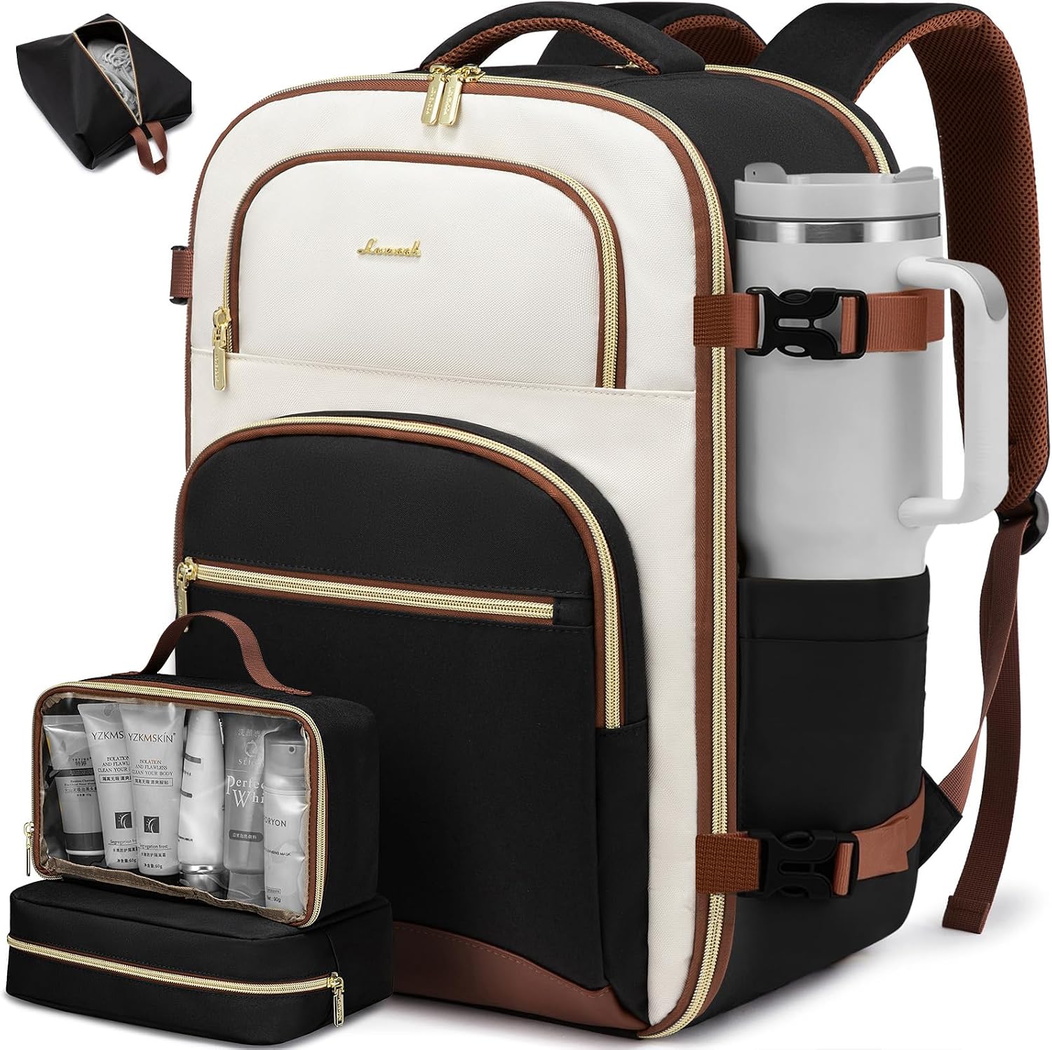 Women’s Travel Backpack with Packing Cubes – TSA Carry-On Bag