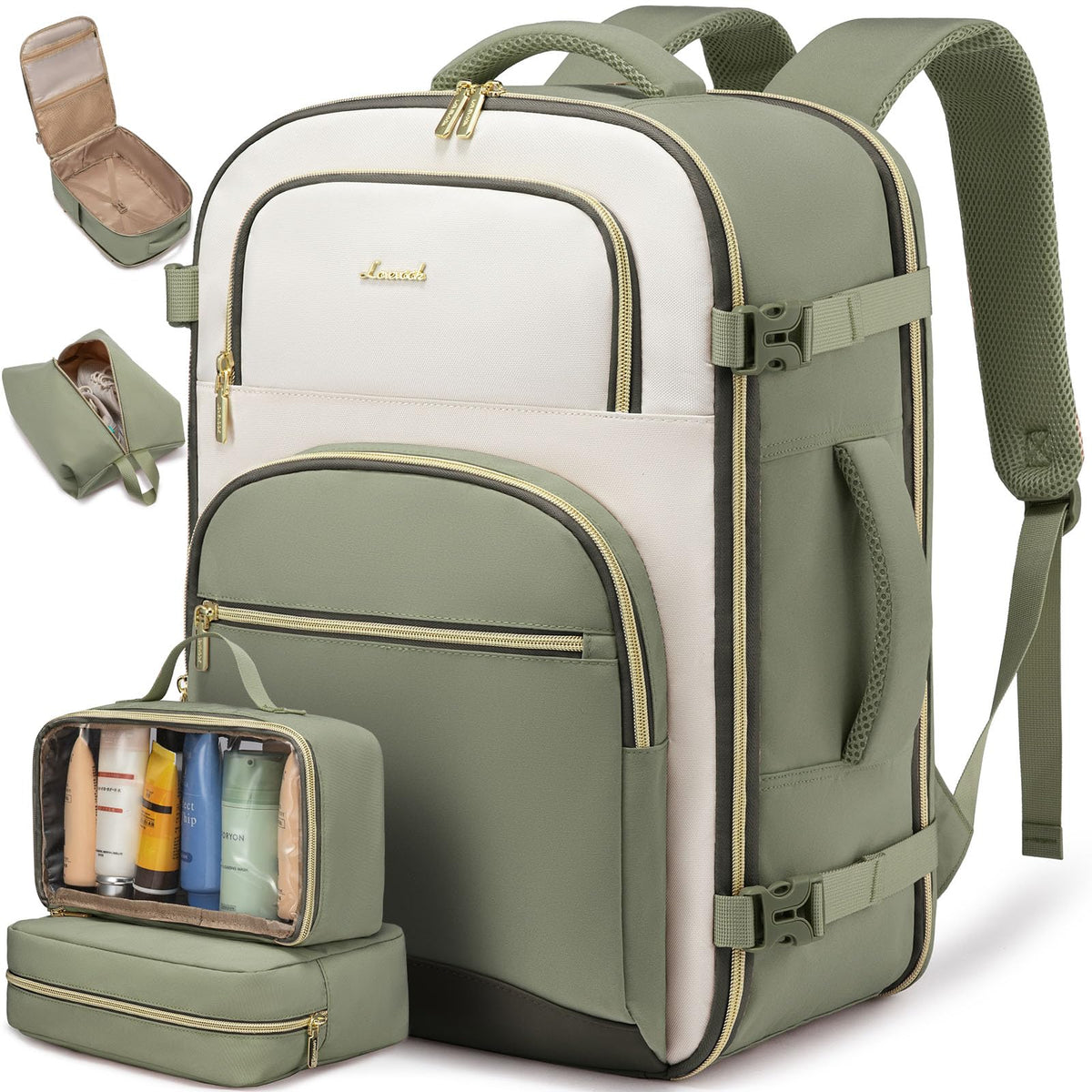 Women’s Travel Backpack with Packing Cubes – TSA Carry-On Bag