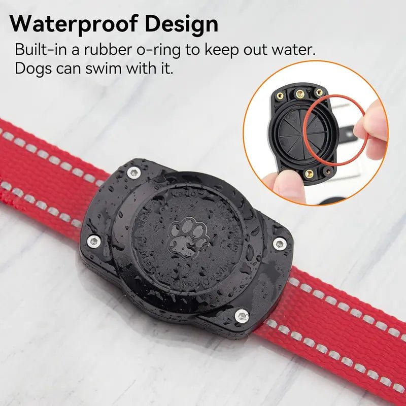 Waterproof Airtag Dog Collar Holder, Ultra-Durable Dog & Cat Collars Mount for Airtag, Fits All Width Collars (1 Pack)