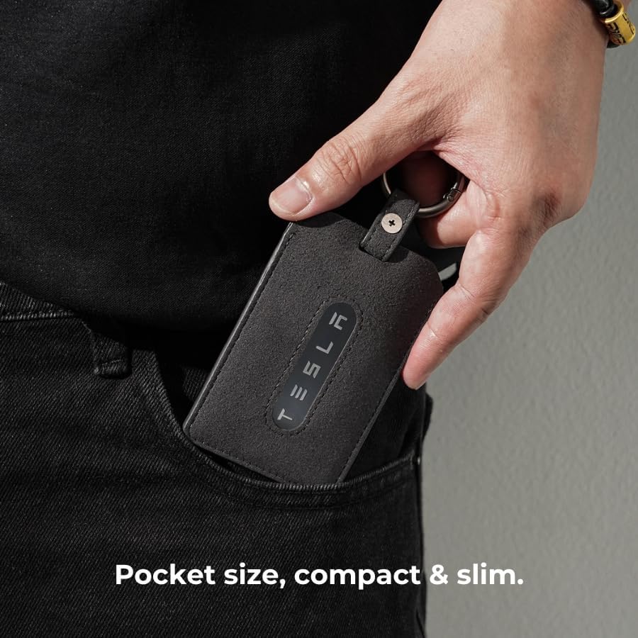 AirTag Card Holder for Tesla Key – Compatible with Model S/X/3/Y, Secure Key Fob Case with Extra Card Slot (AirTag Not Included) - Abbycart
