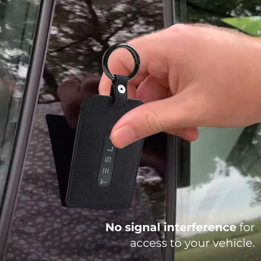 AirTag Card Holder for Tesla Key – Compatible with Model S/X/3/Y, Secure Key Fob Case with Extra Card Slot (AirTag Not Included) - Abbycart