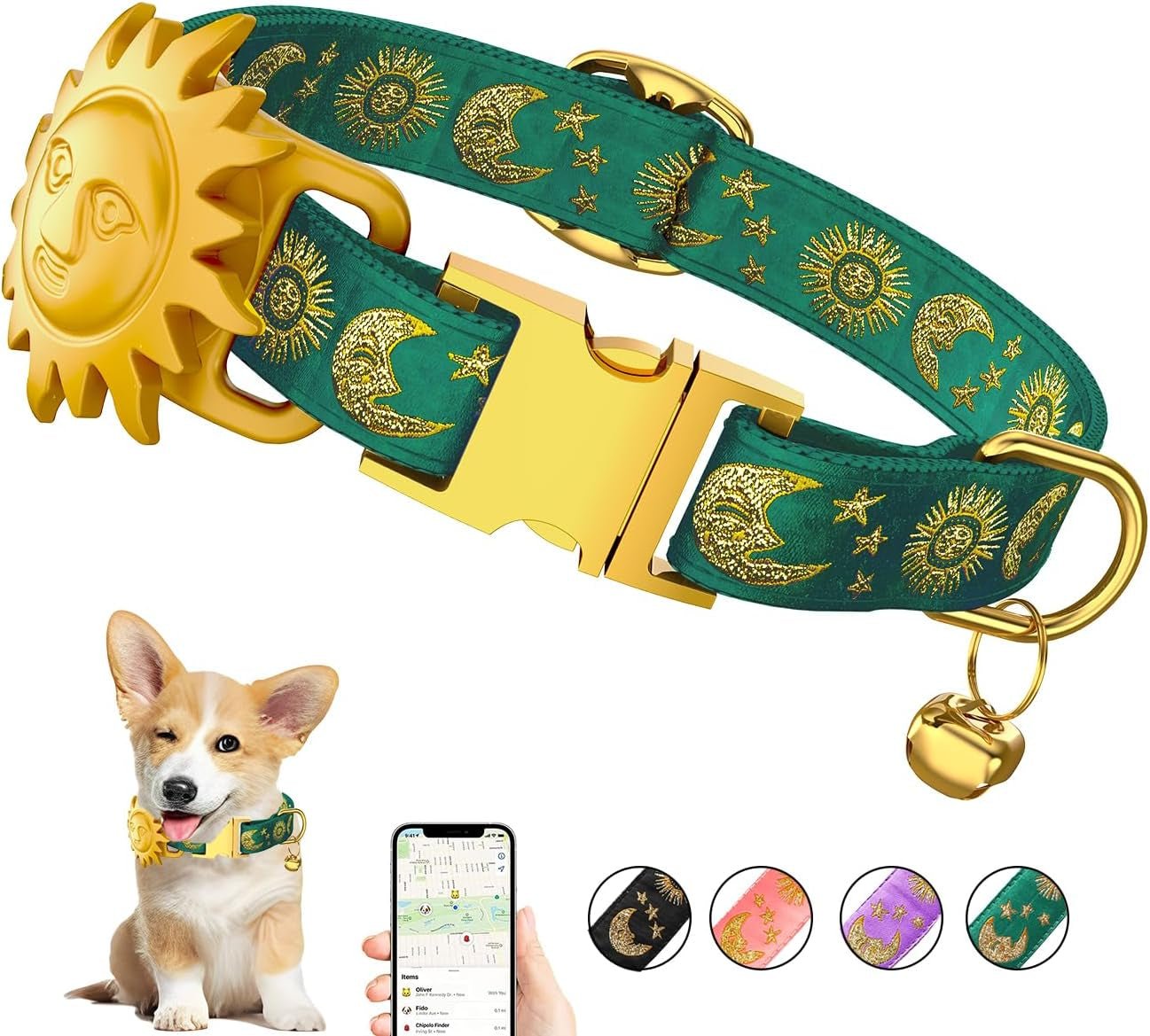 Airtag Dog Collar - GPS Tracker for Large, Medium, and Small Dogs - Abbycart
