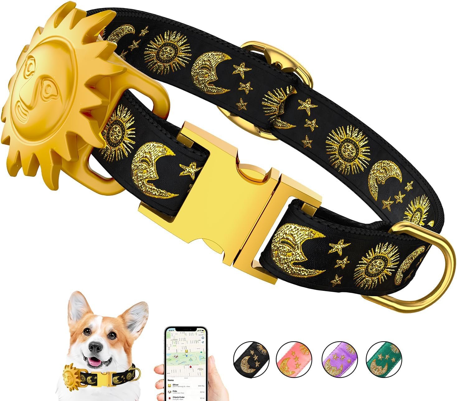 Airtag Dog Collar - GPS Tracker for Large, Medium, and Small Dogs - Abbycart