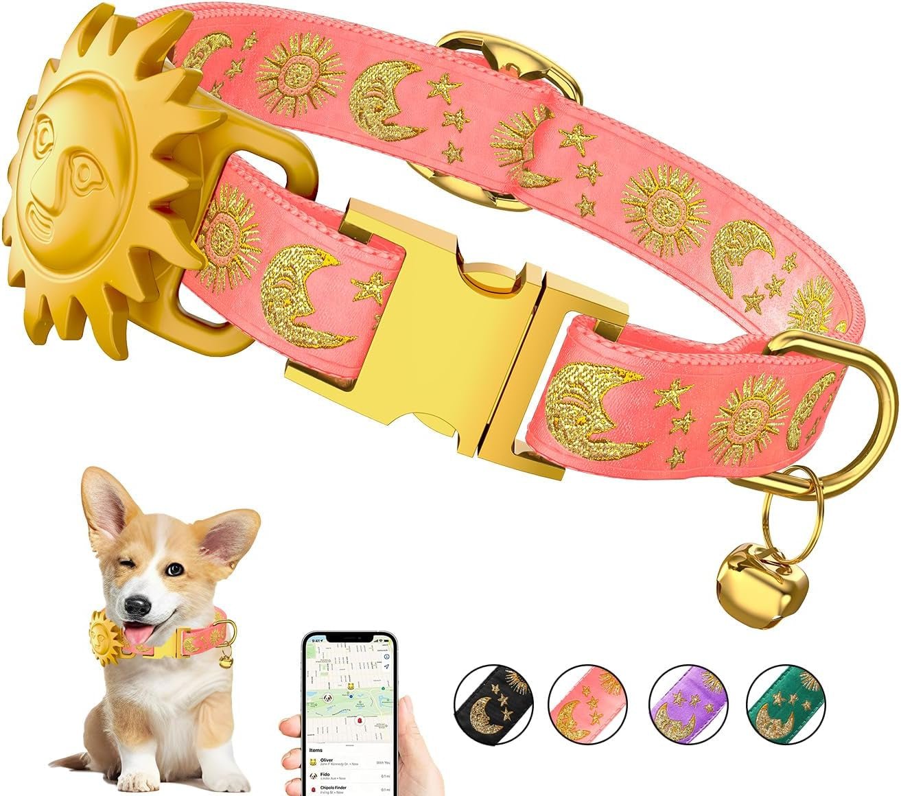 Airtag Dog Collar - GPS Tracker for Large, Medium, and Small Dogs - Abbycart