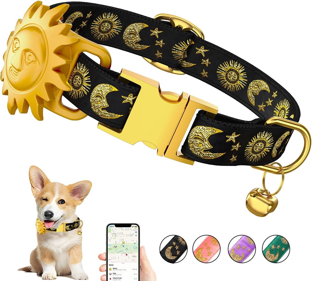 Airtag Dog Collar - GPS Tracker for Large, Medium, and Small Dogs - Abbycart
