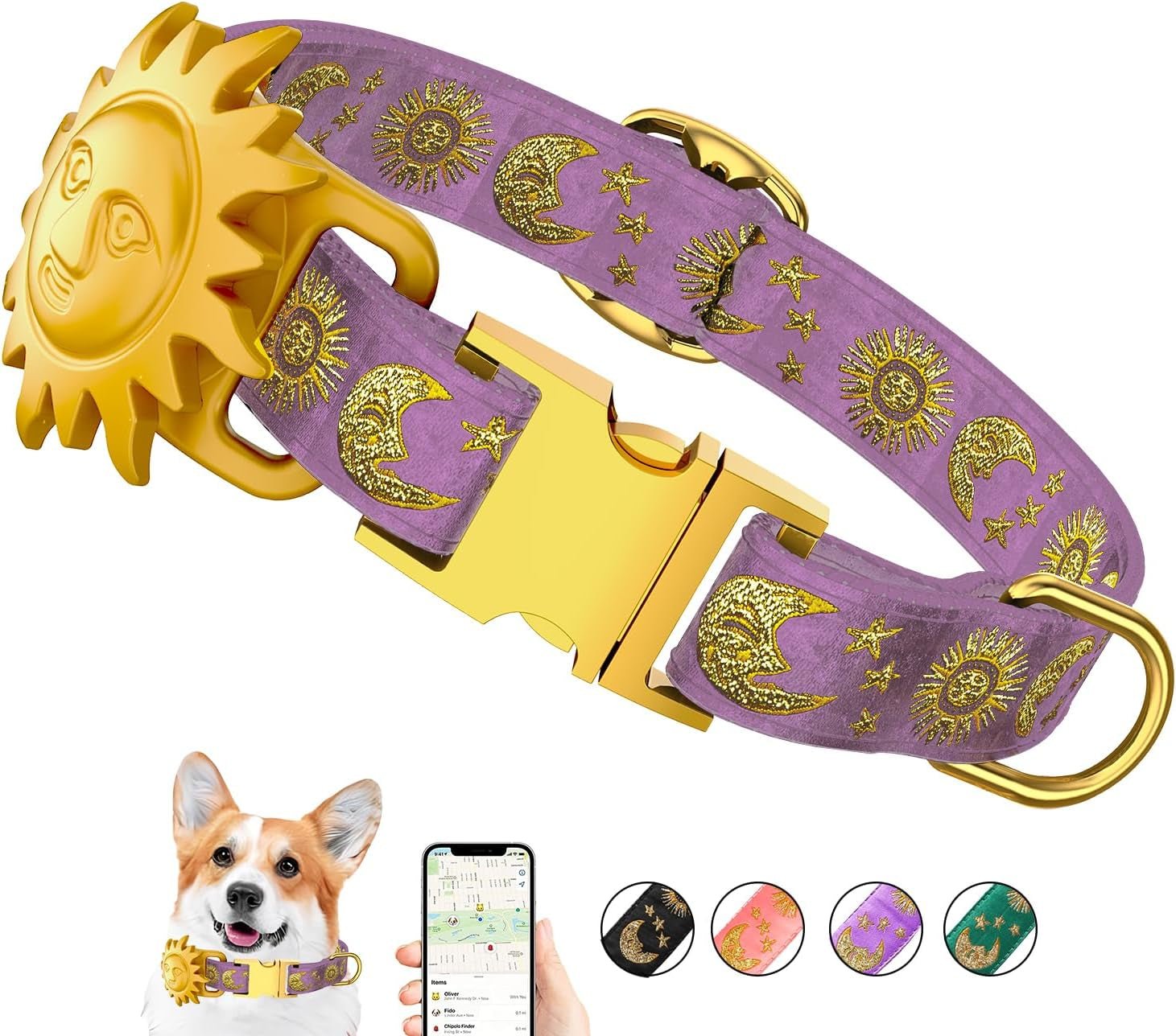 Airtag Dog Collar - GPS Tracker for Large, Medium, and Small Dogs - Abbycart