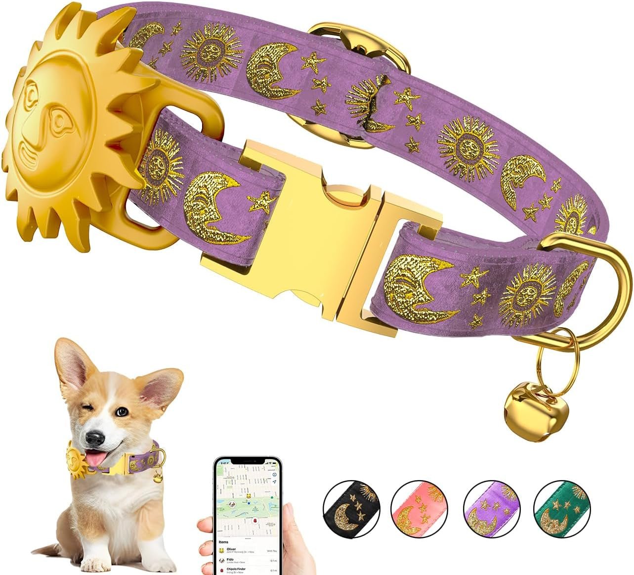 Airtag Dog Collar - GPS Tracker for Large, Medium, and Small Dogs - Abbycart