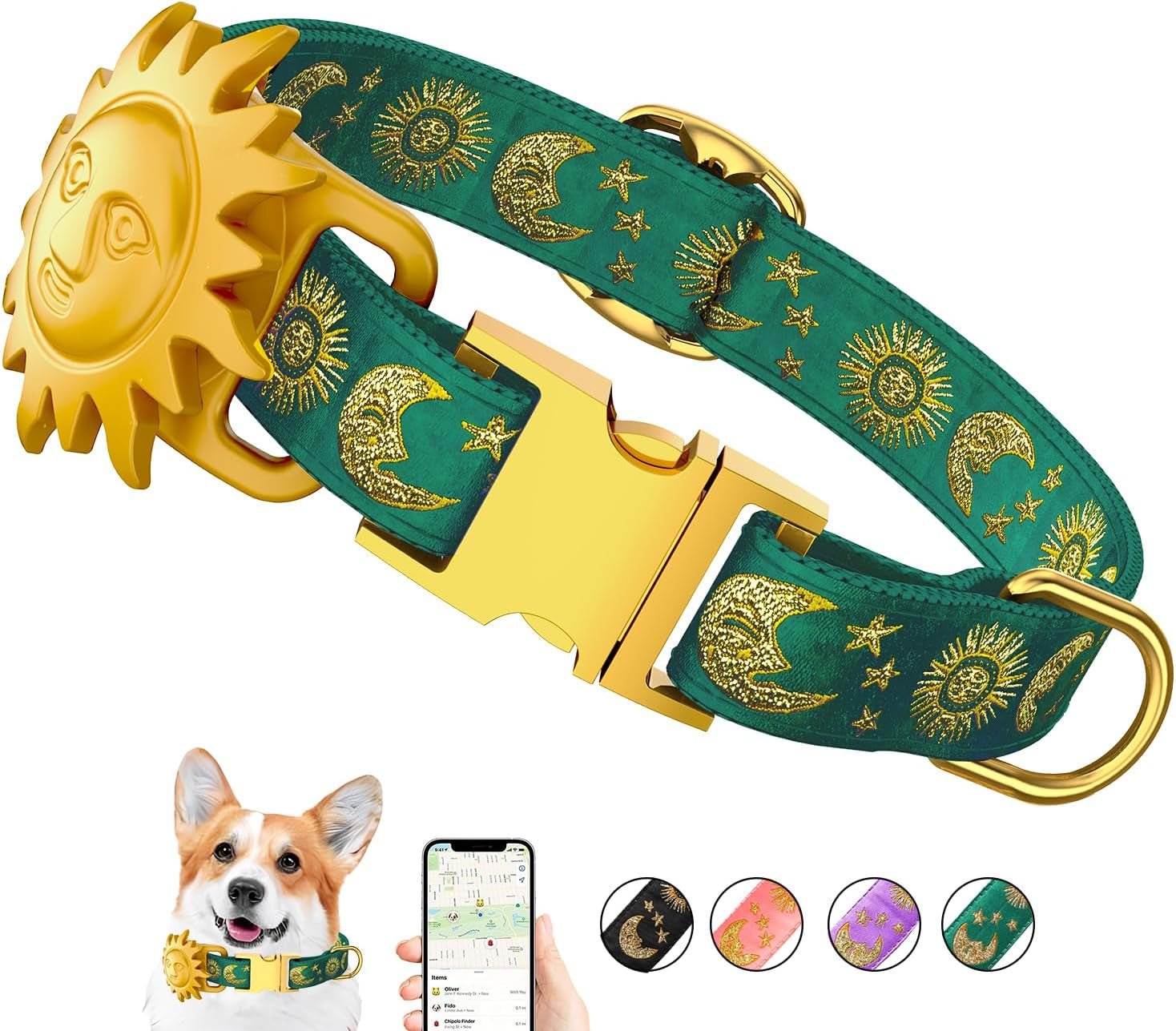 Airtag Dog Collar - GPS Tracker for Large, Medium, and Small Dogs - Abbycart