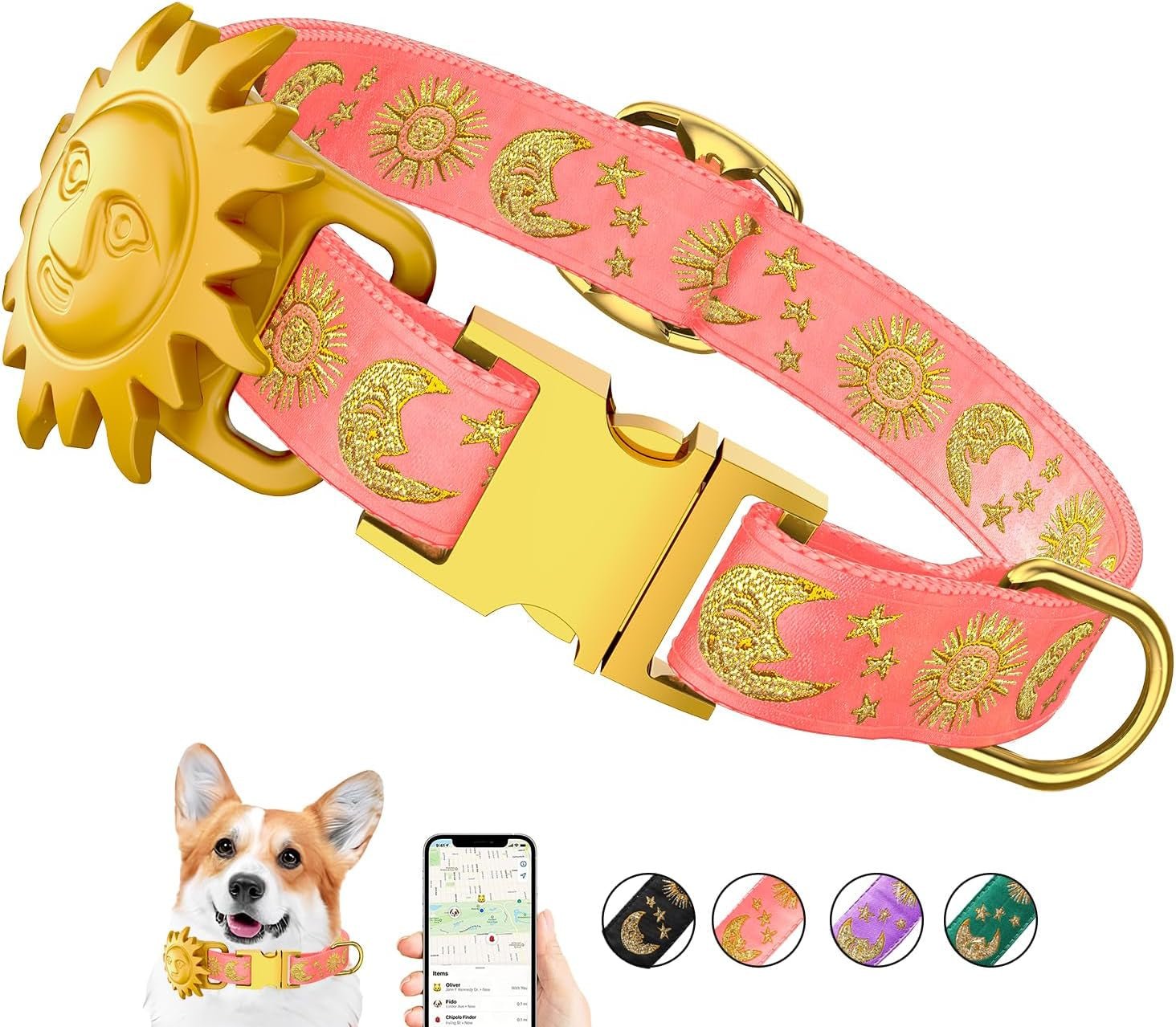 Airtag Dog Collar - GPS Tracker for Large, Medium, and Small Dogs - Abbycart