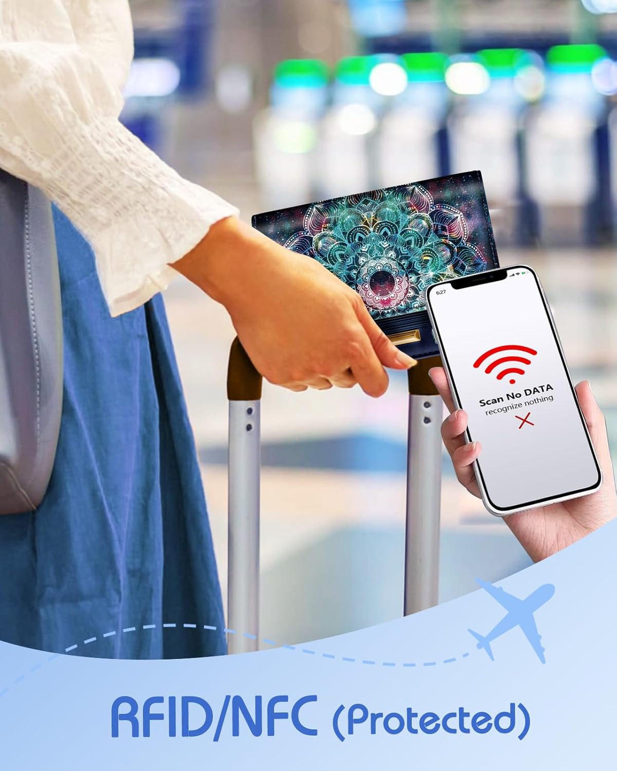 AirTag Passport Holder – RFID Blocking Leather Travel Wallet - Abbycart