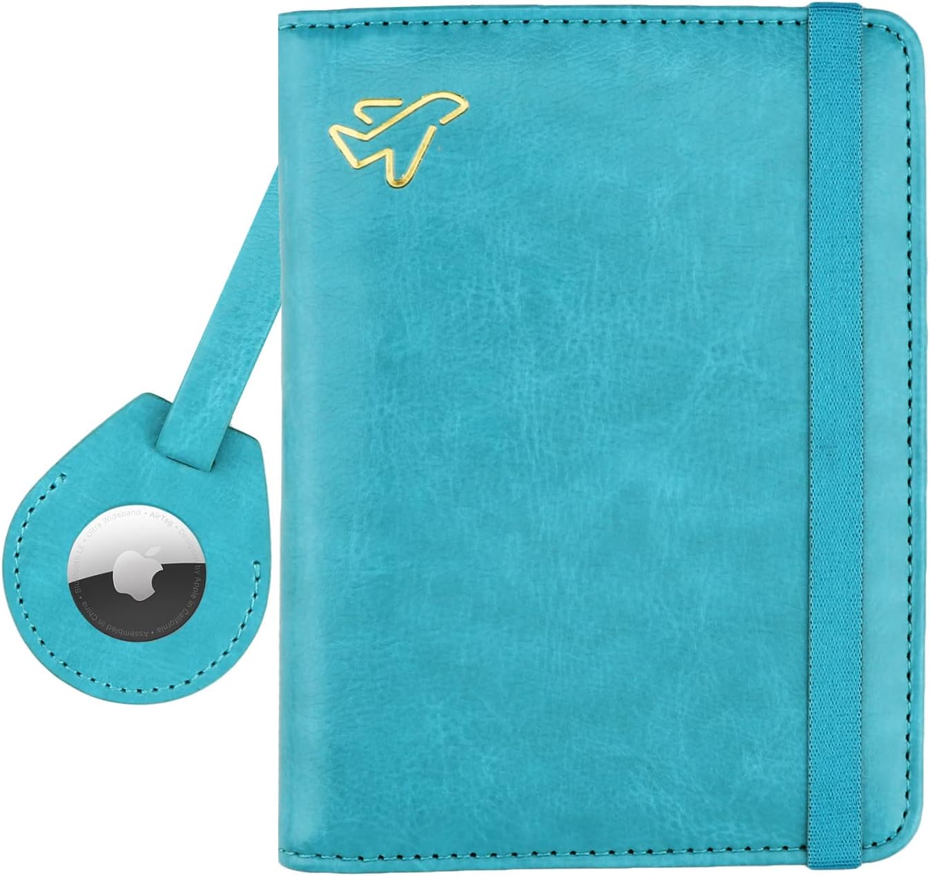 AirTag Passport Holder – RFID Blocking Travel Wallet for Men & Women - Abbycart