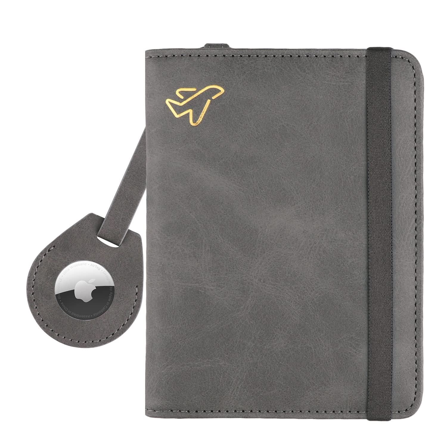 AirTag Passport Holder – RFID Blocking Travel Wallet for Men & Women - Abbycart