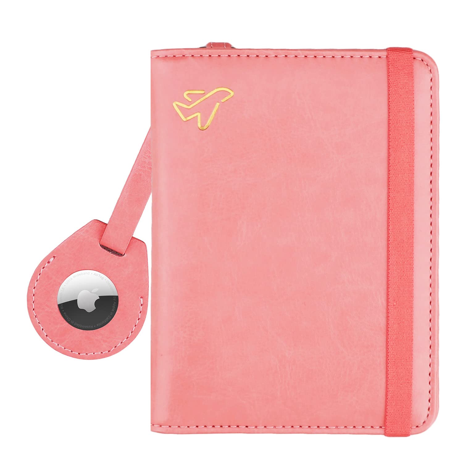AirTag Passport Holder – RFID Blocking Travel Wallet for Men & Women - Abbycart