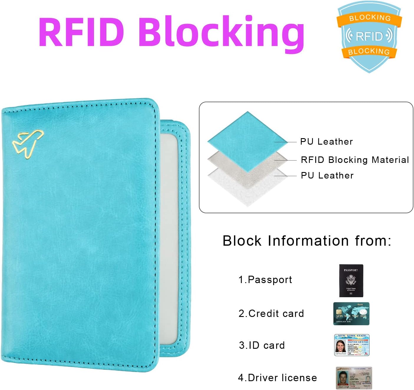 AirTag Passport Holder – RFID Blocking Travel Wallet for Men & Women - Abbycart