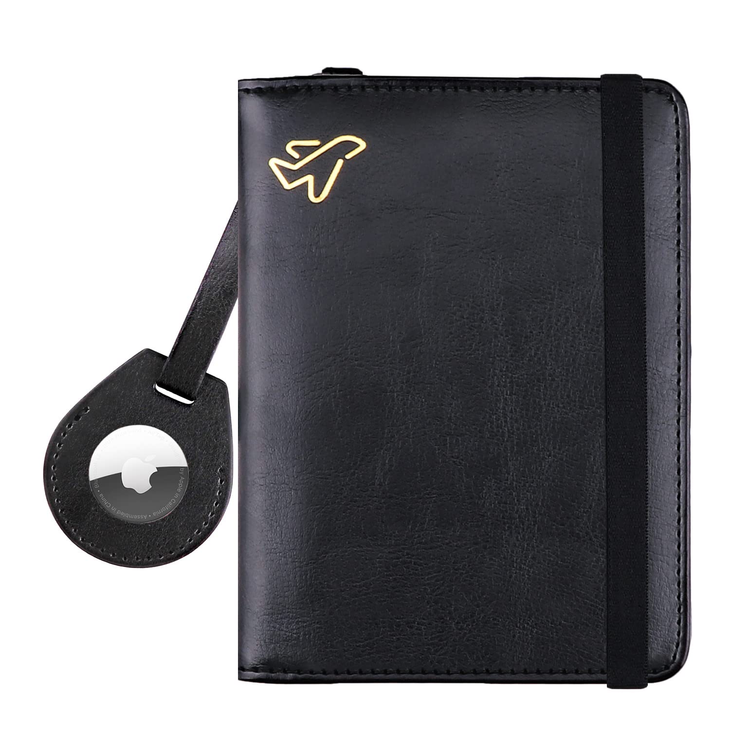 AirTag Passport Holder – RFID Blocking Travel Wallet for Men & Women - Abbycart