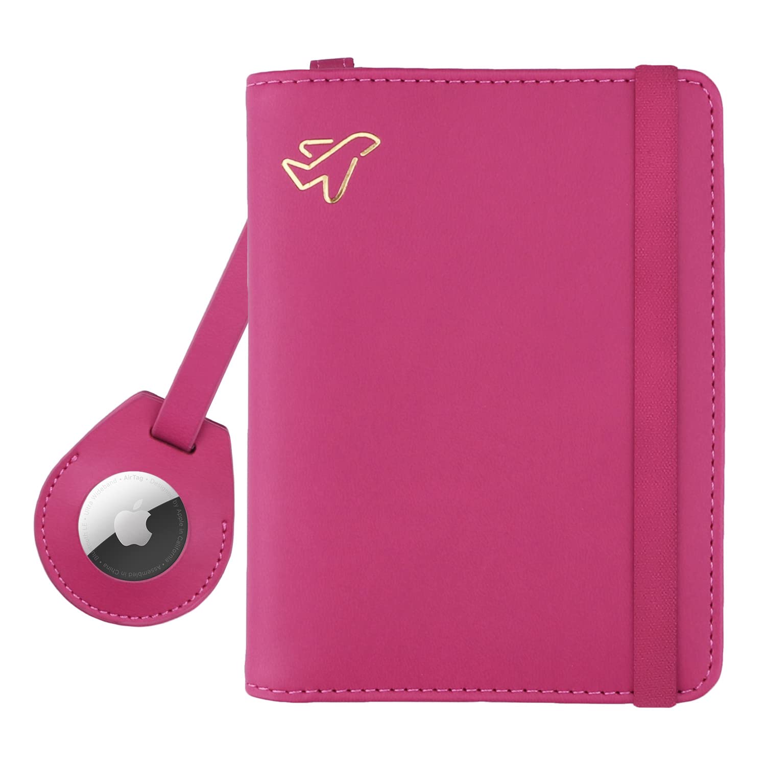 AirTag Passport Holder – RFID Blocking Travel Wallet for Men & Women - Abbycart