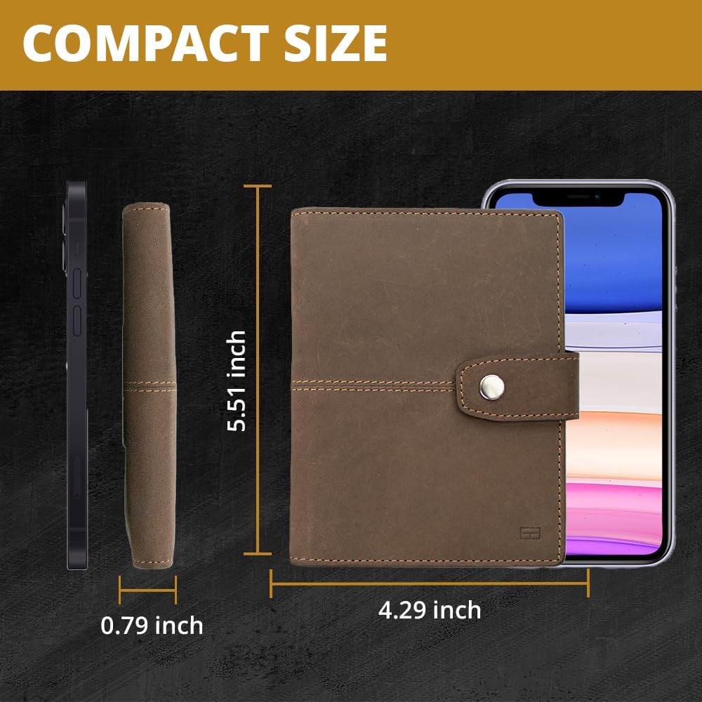 AirTag Passport Holder – RFID Leather Travel Wallet - Abbycart