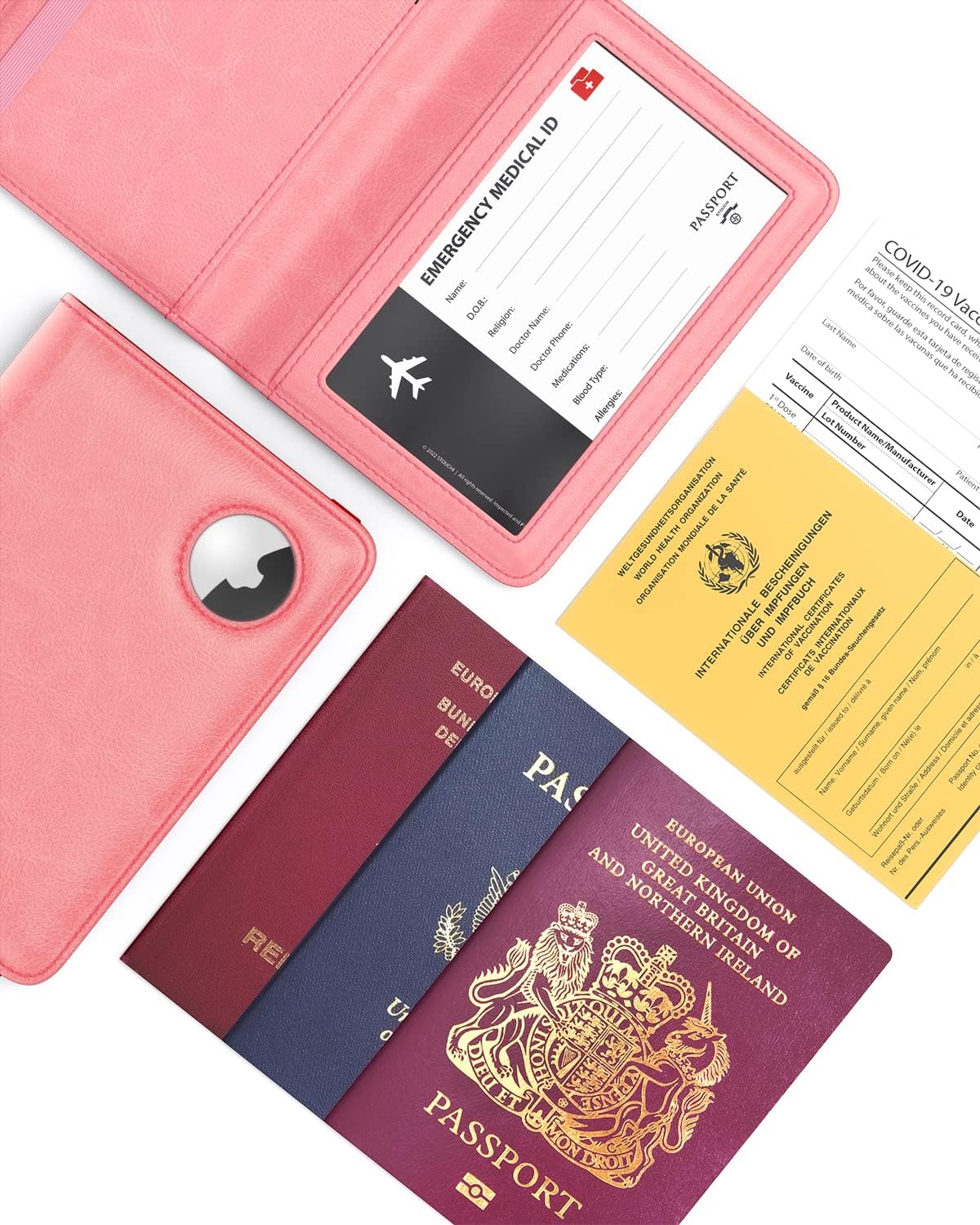 AirTag Passport Holder – RFID Travel Wallet for Women - Abbycart