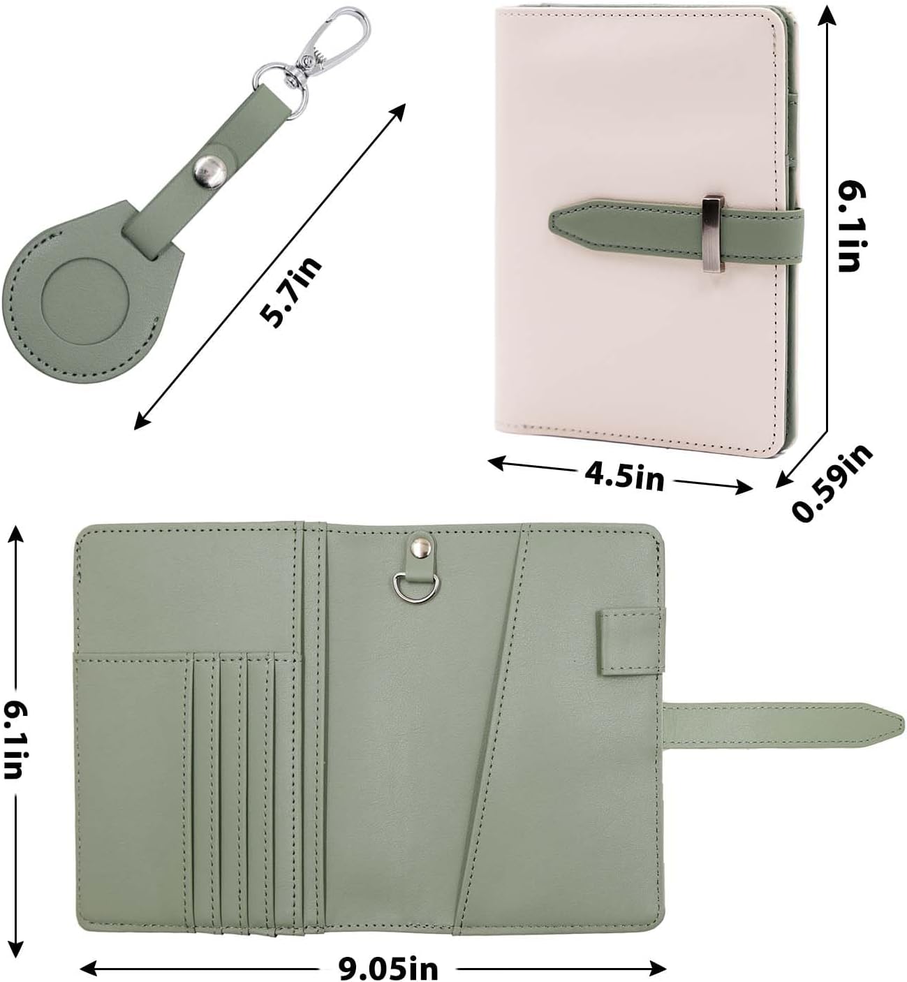 AirTag Passport Wallet – RFID Travel Organizer for Women & Men - Abbycart