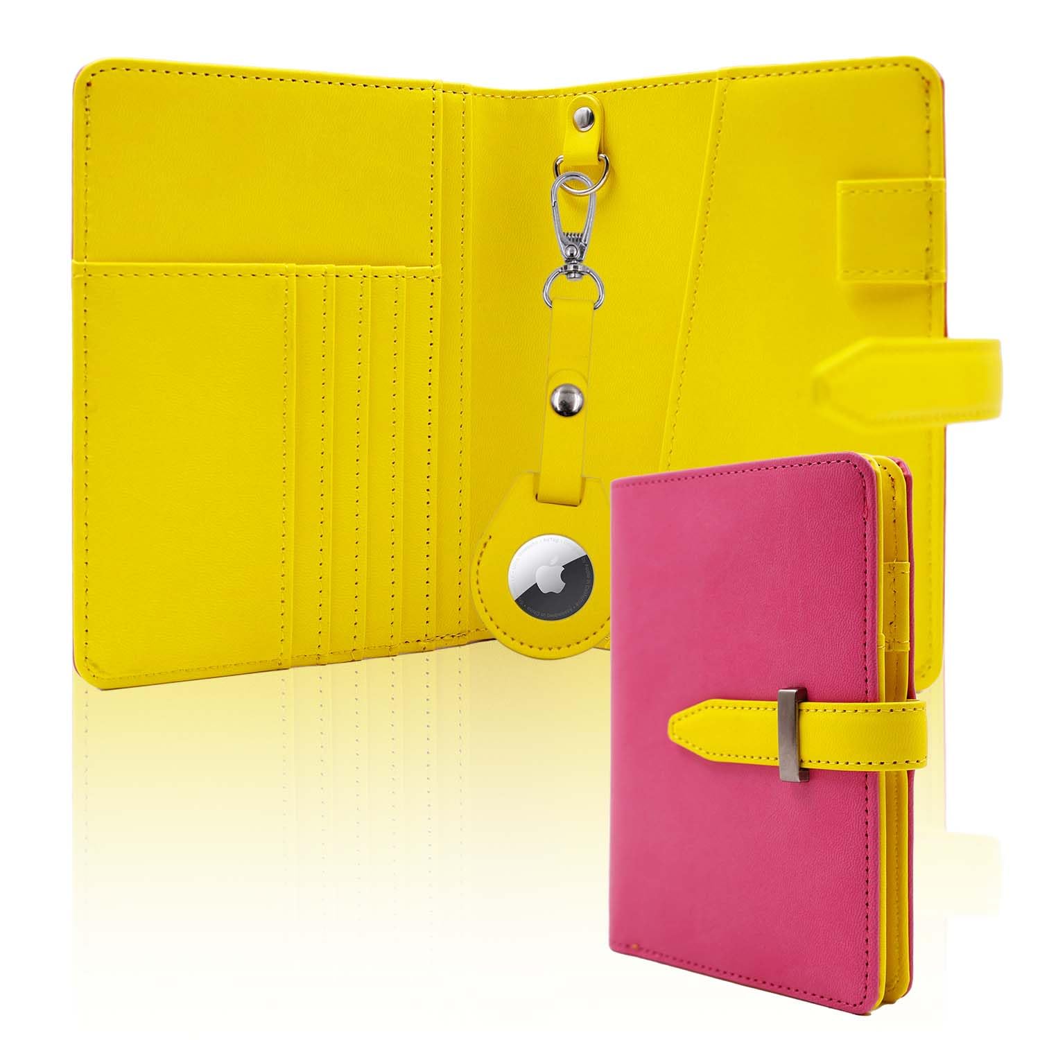 AirTag Passport Wallet – RFID Travel Organizer for Women & Men - Abbycart