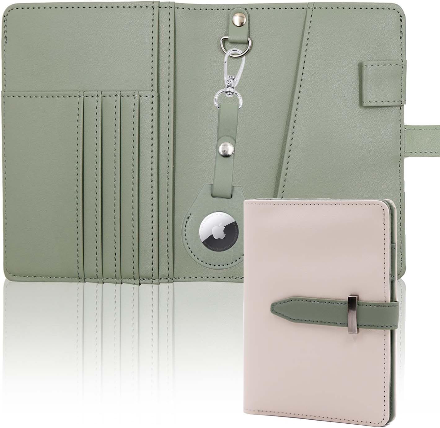 AirTag Passport Wallet – RFID Travel Organizer for Women & Men - Abbycart
