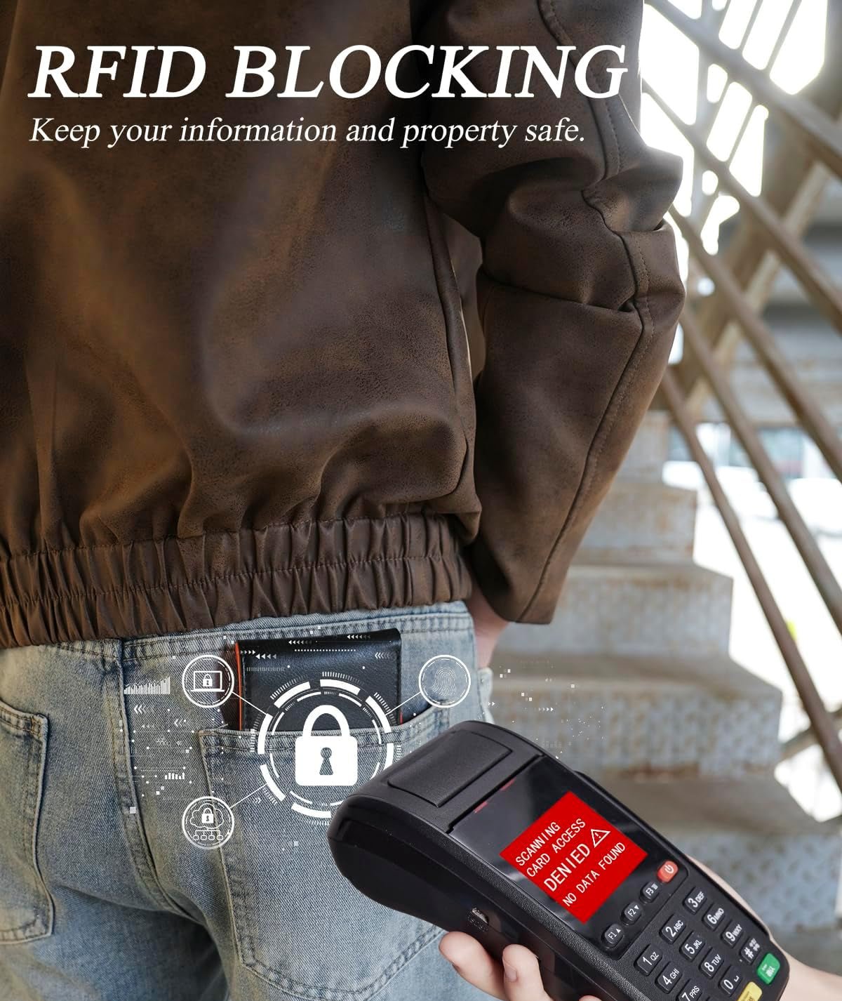 AirTag Wallet for Men – RFID Blocking Bifold Leather Wallet with 12 Card Slots & ID Windows - Abbycart