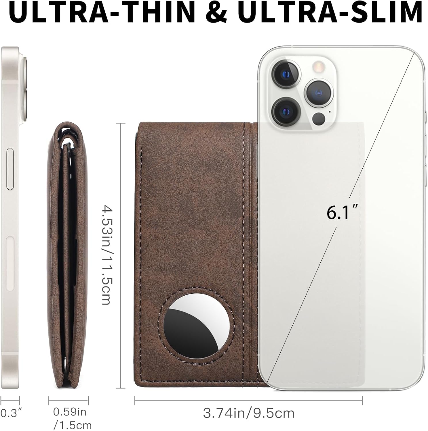 AirTag Wallet for Men – RFID Blocking Leather Bifold - Abbycart