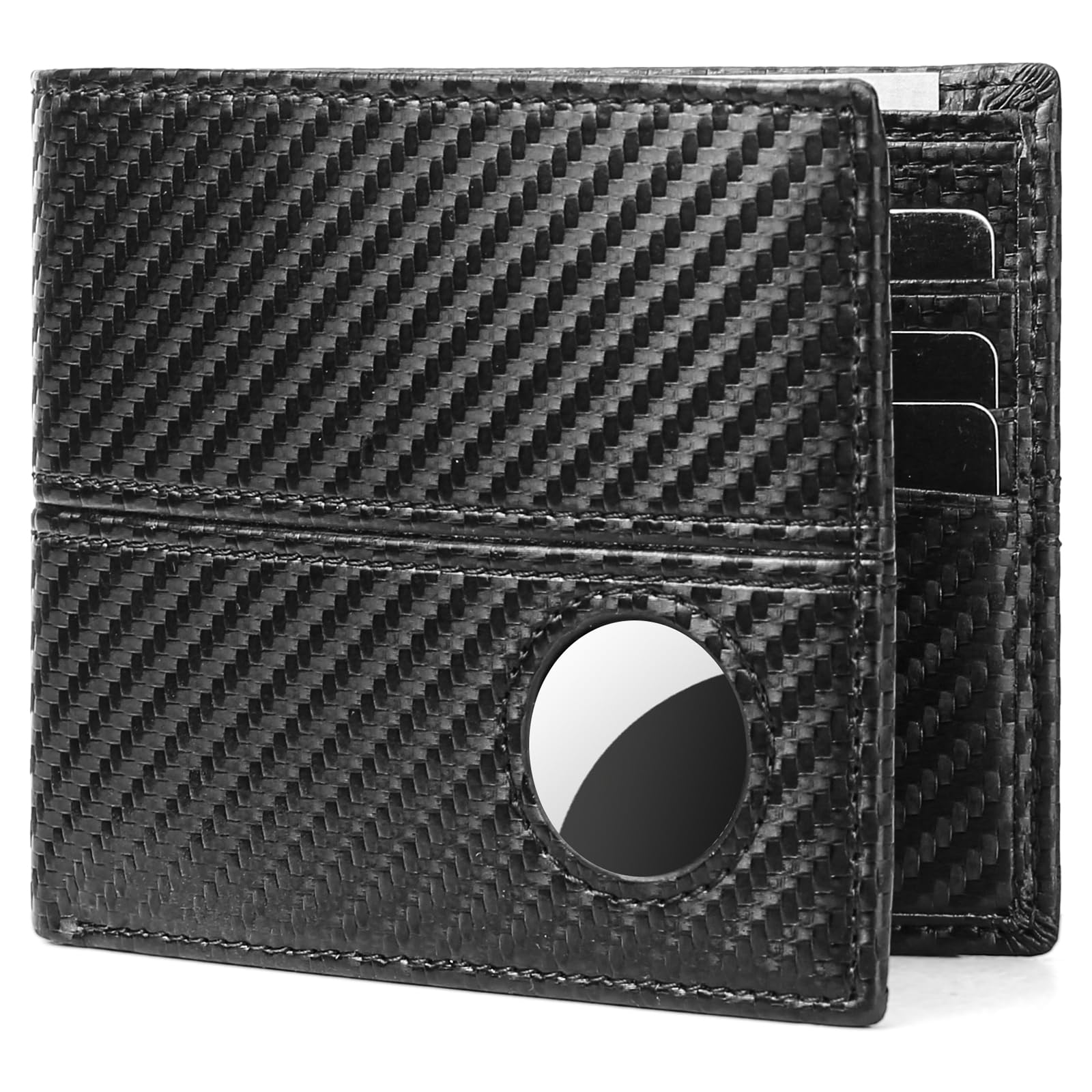 AirTag Wallet for Men – RFID Blocking Leather Bifold