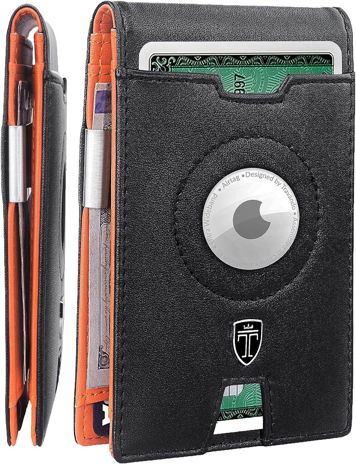 AirTag Wallet for Men - RFID Blocking Slim Bifold with Money Clip & Card Holder - Abbycart