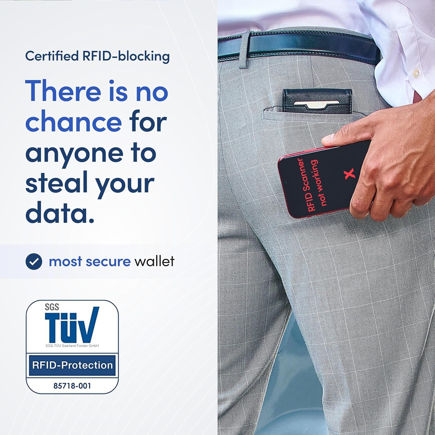 AirTag Wallet for Men - RFID Blocking Slim Bifold with Money Clip & Card Holder - Abbycart