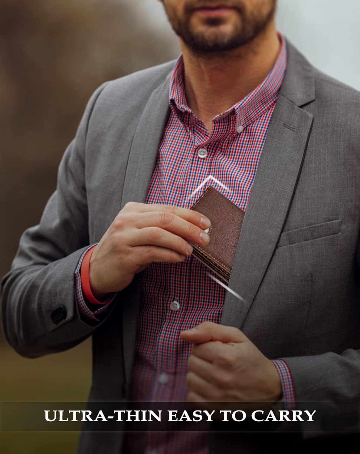 AirTag Wallet for Men – RFID Leather Bifold with Card Slots - Abbycart