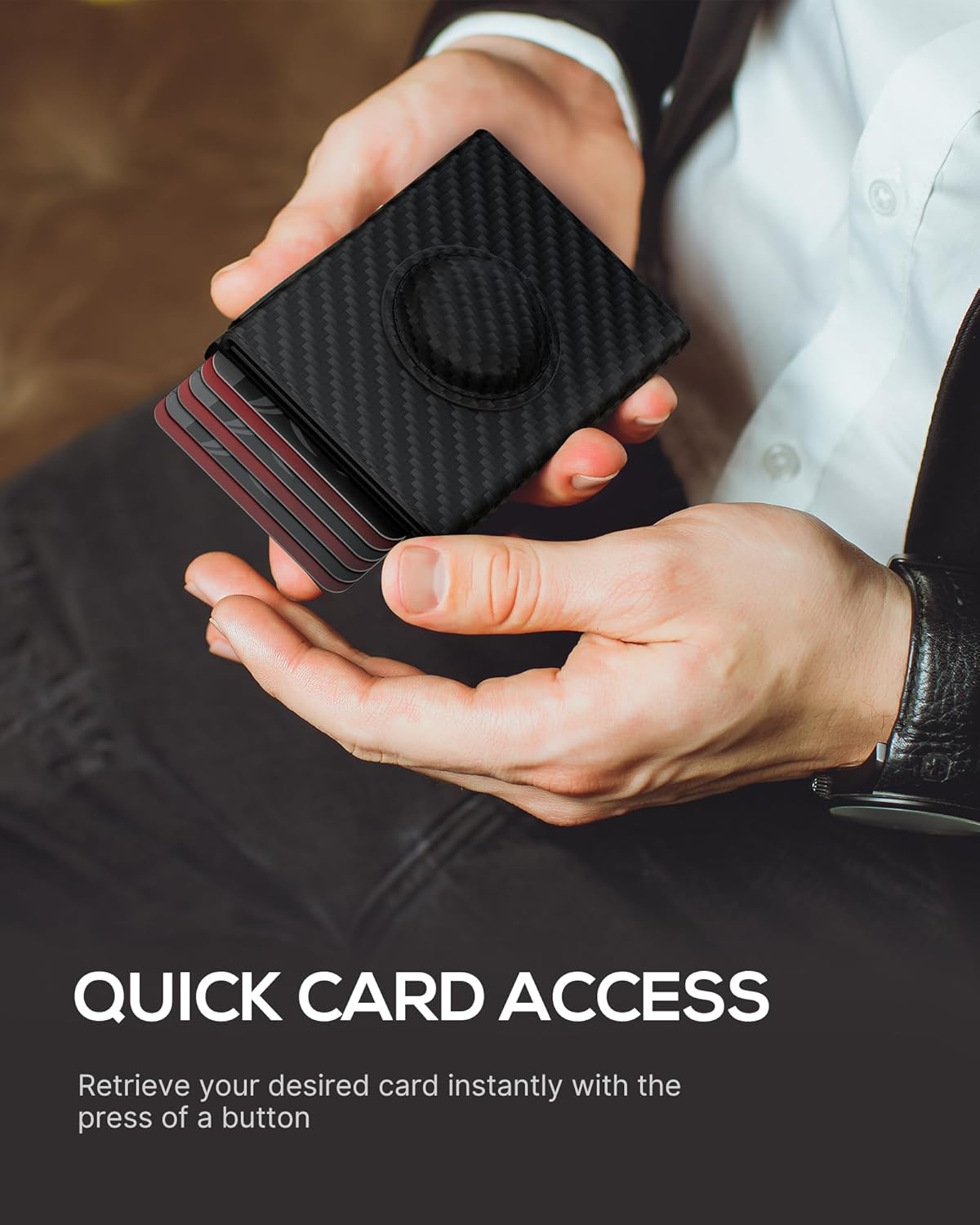 AirTag Wallet for Men – RFID Slim Pop - Up Card Holder - Abbycart
