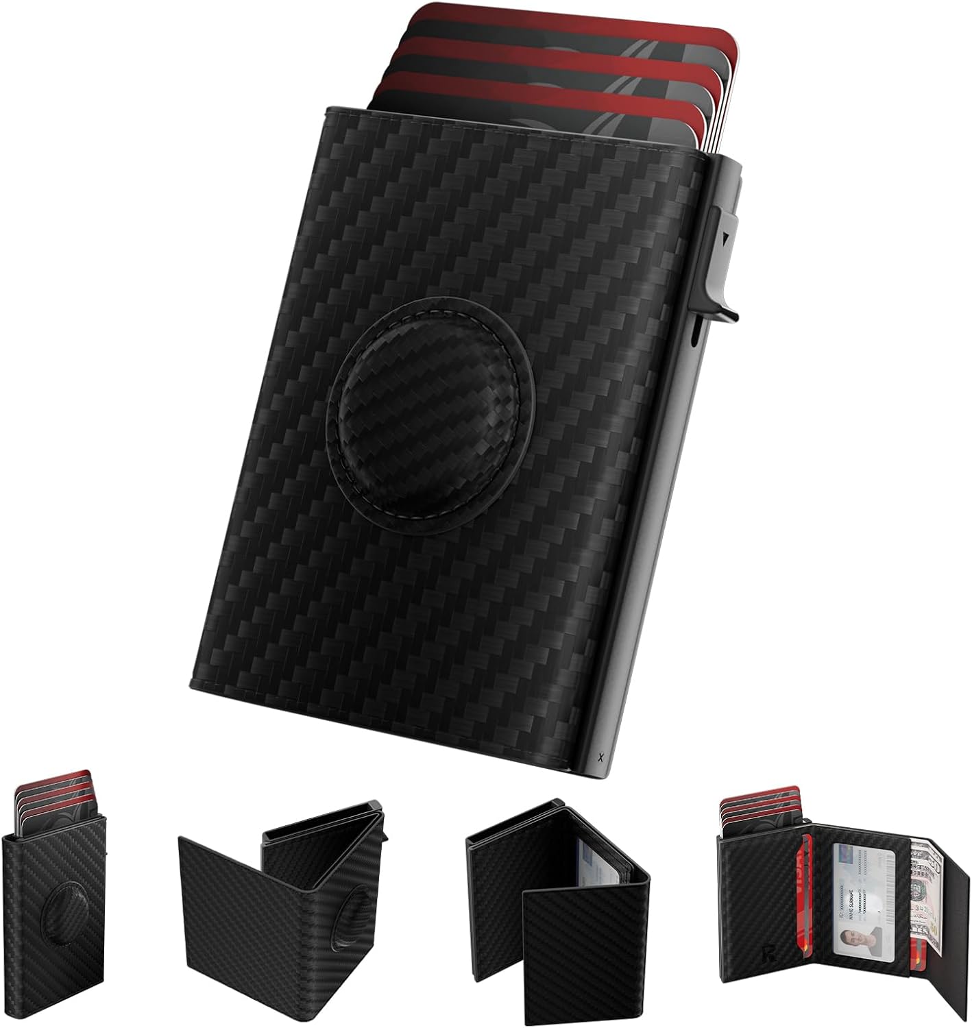 AirTag Wallet for Men – RFID Slim Pop - Up Card Holder - Abbycart