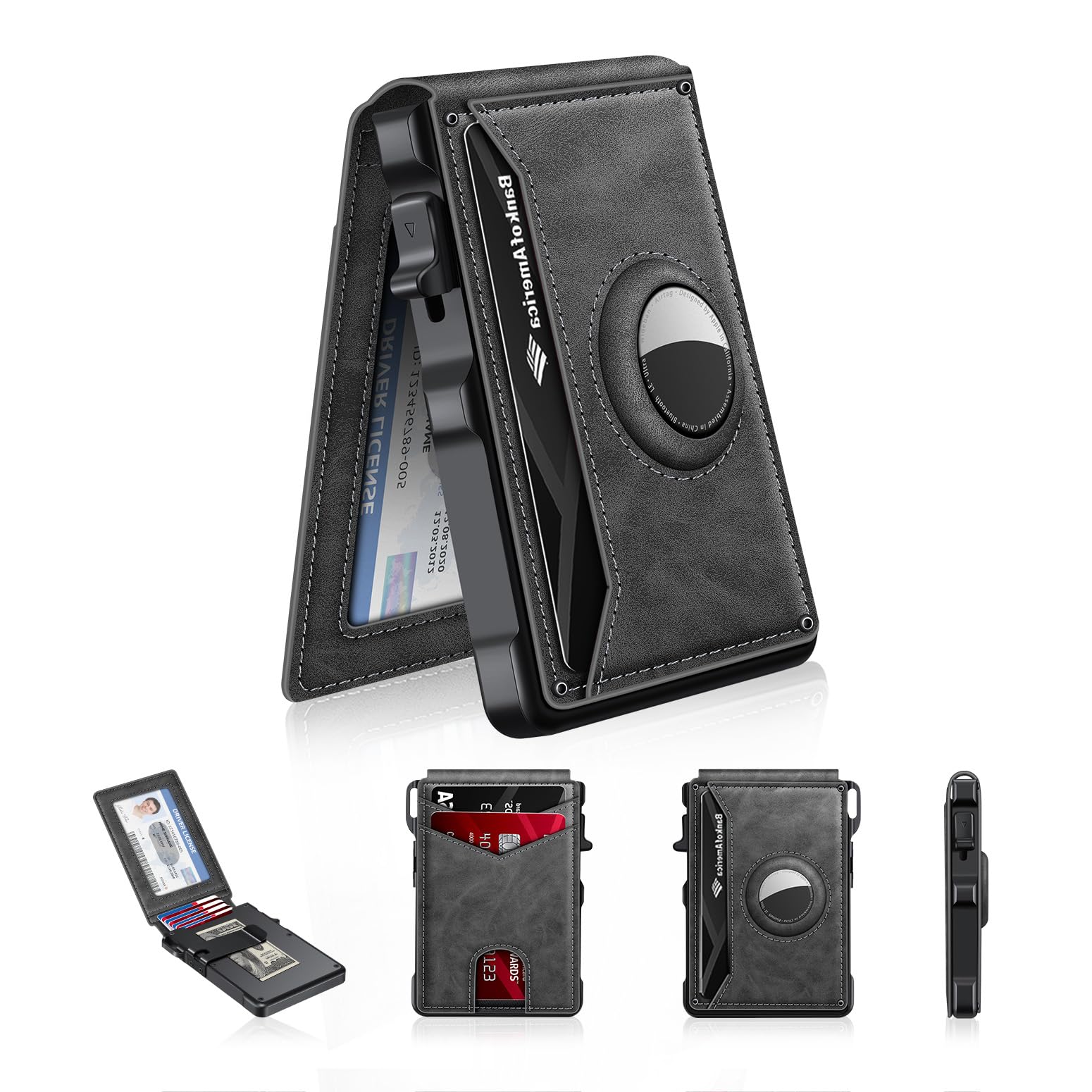 AirTag Wallet for Men – Slim RFID Bifold Card Holder - Abbycart