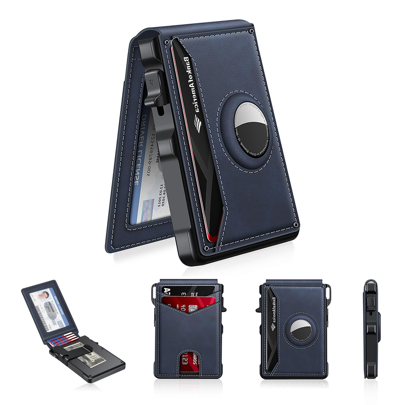 AirTag Wallet for Men – Slim RFID Bifold Card Holder - Abbycart