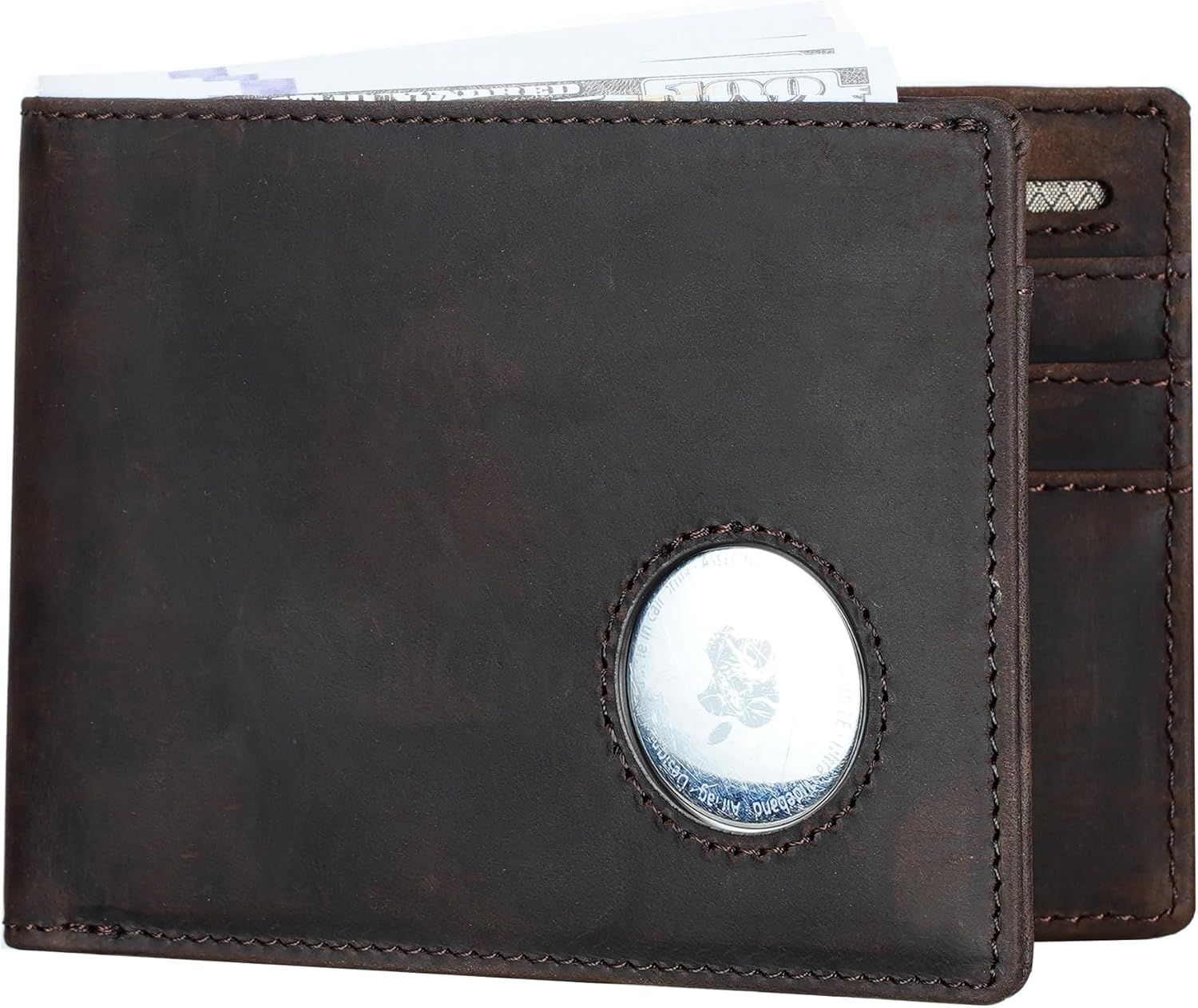 AirTag Wallet for Men – Slim RFID Bifold Front Pocket Card Holder - Abbycart