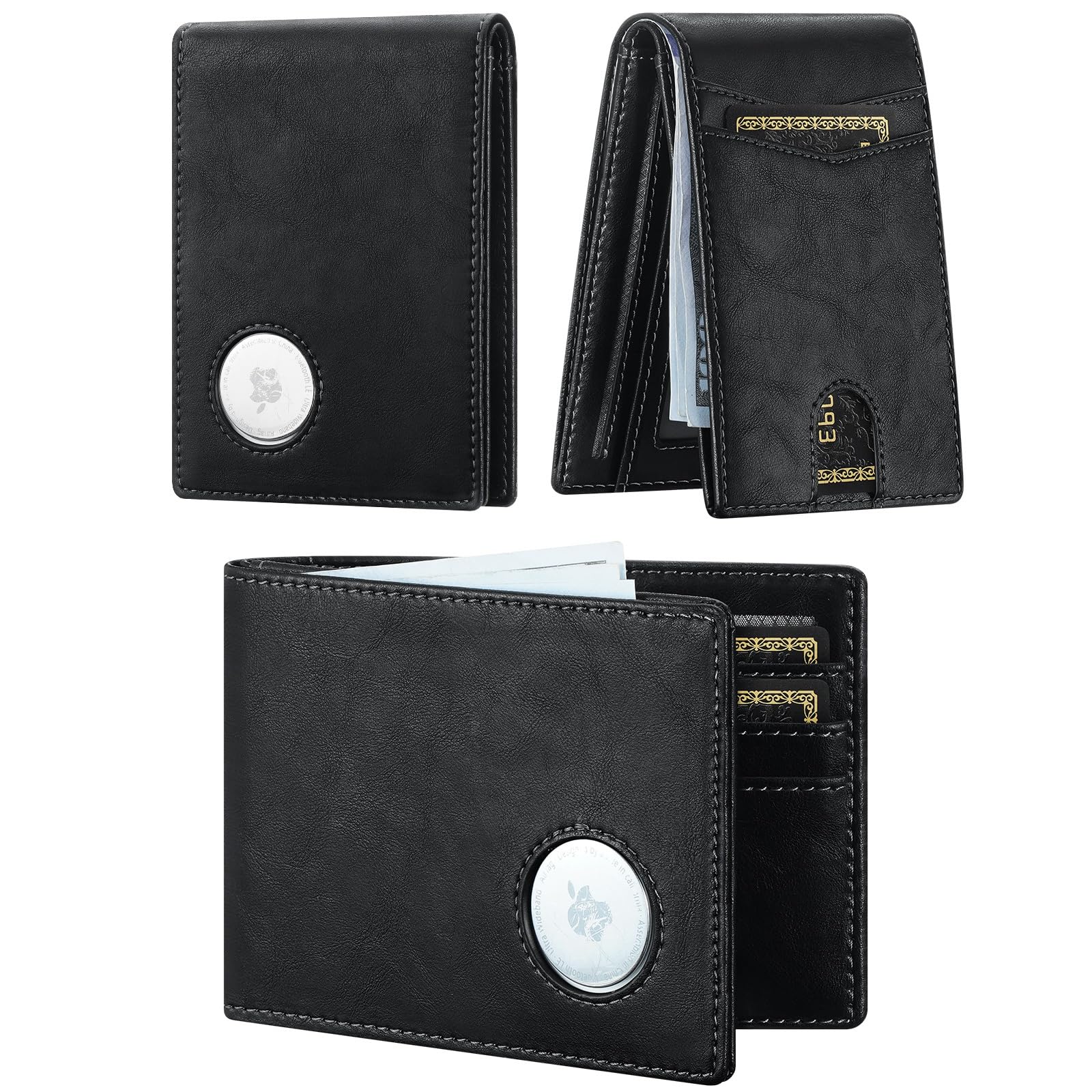 AirTag Wallet for Men – Slim RFID Bifold Front Pocket Card Holder - Abbycart